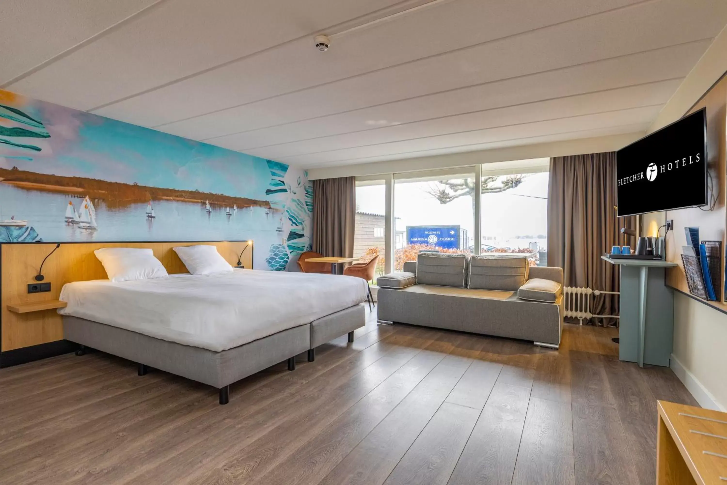 Bedroom in Fletcher Hotel Restaurant Loosdrecht-Amsterdam