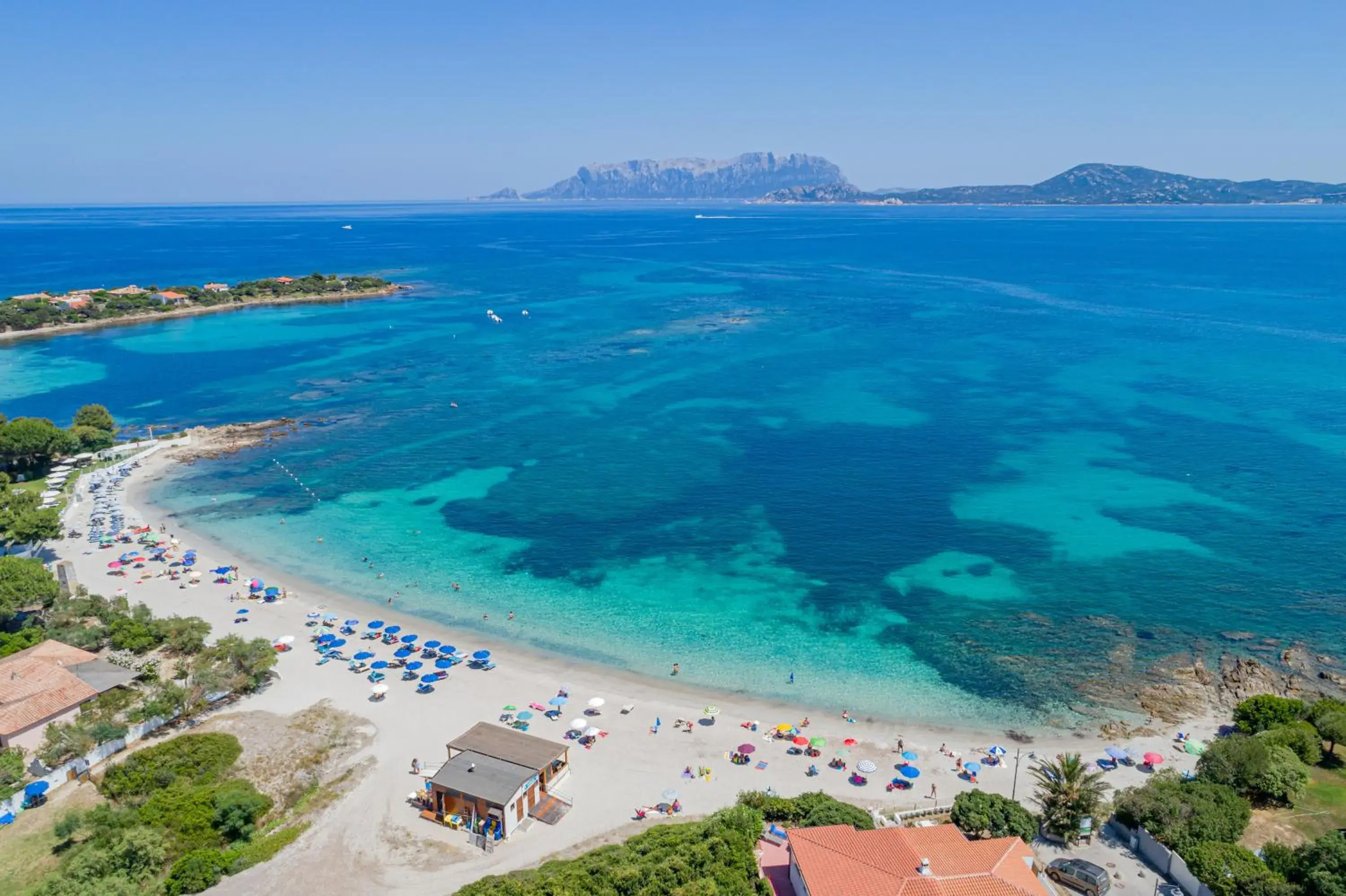 Beach, Bird's-eye View in Hotel Mare Blue