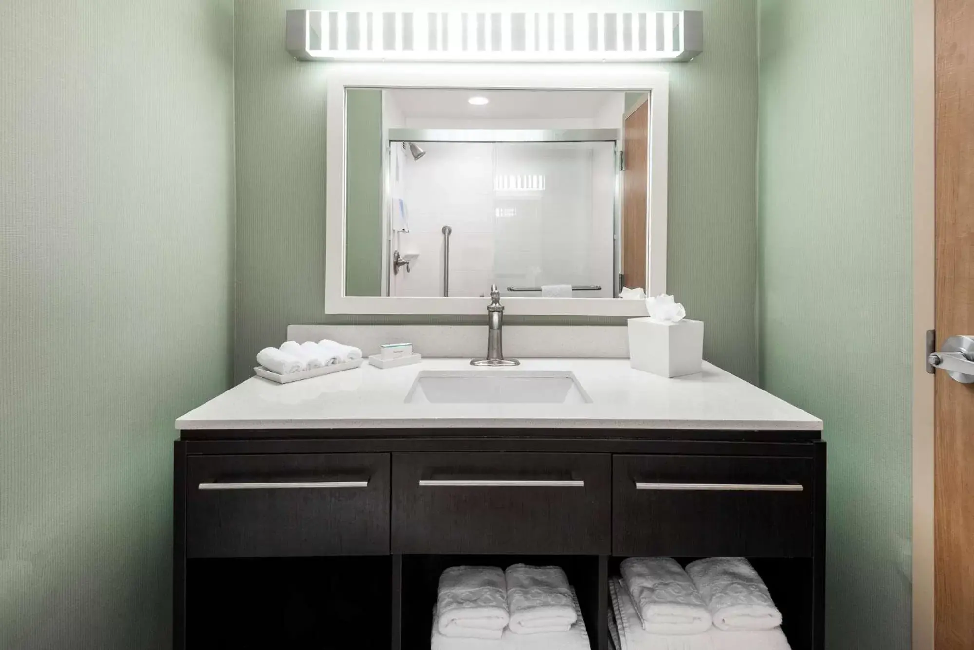 Bathroom in Home2 Suites By Hilton Ft. Lauderdale Airport-Cruise Port