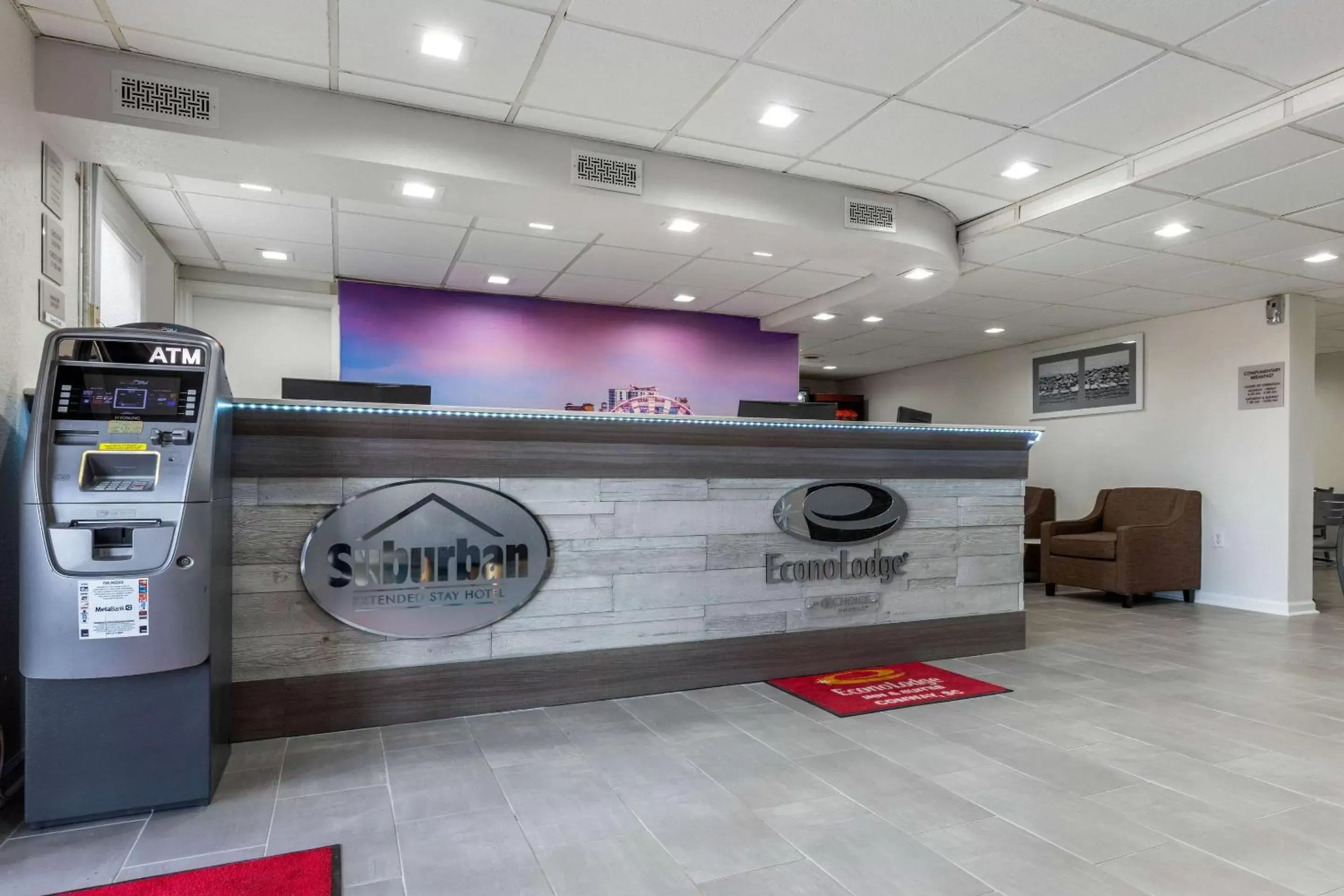 Lobby or reception in Econo Lodge at the University