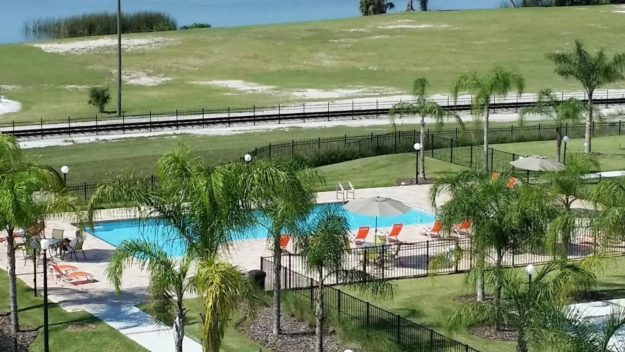 Balcony/Terrace, Pool View in Key West Resort - Lake Dora