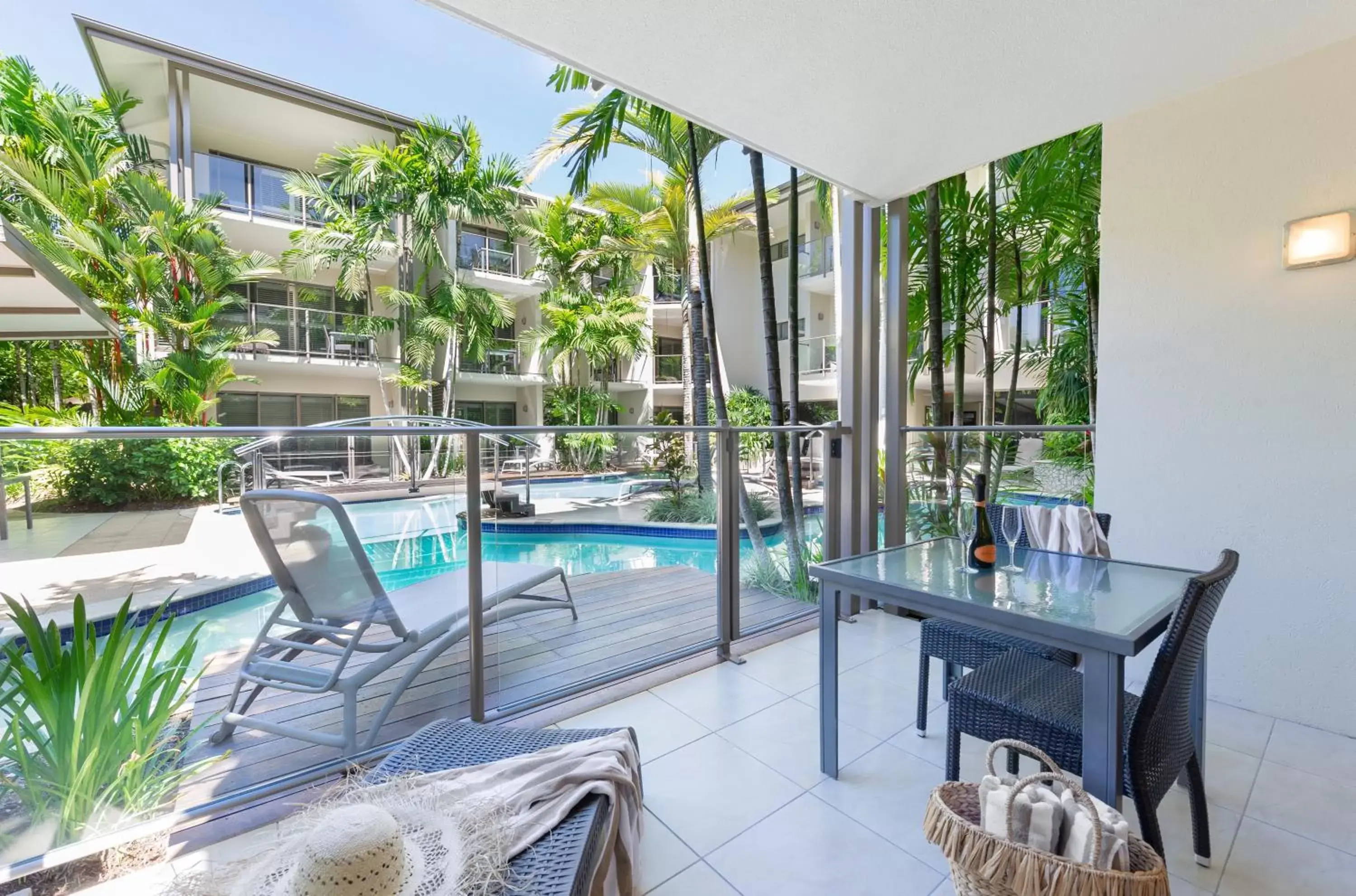 Balcony/Terrace, Swimming Pool in Shantara Resort Port Douglas - Adults Only Retreat