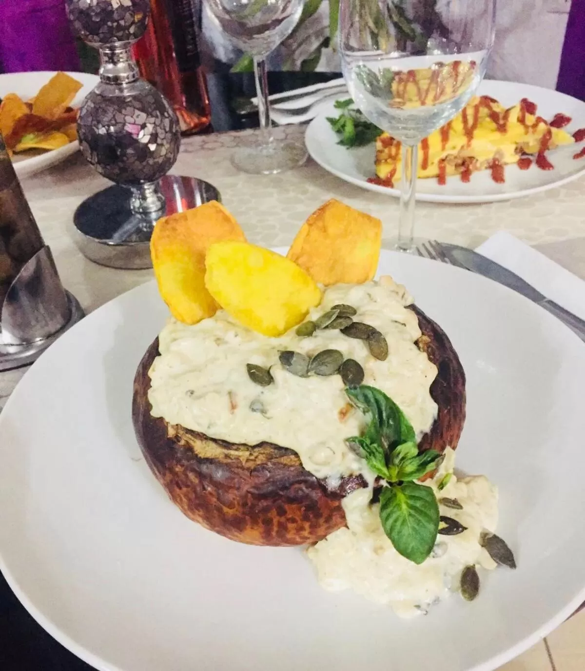 Food in Villa Bella Boutique Hotel