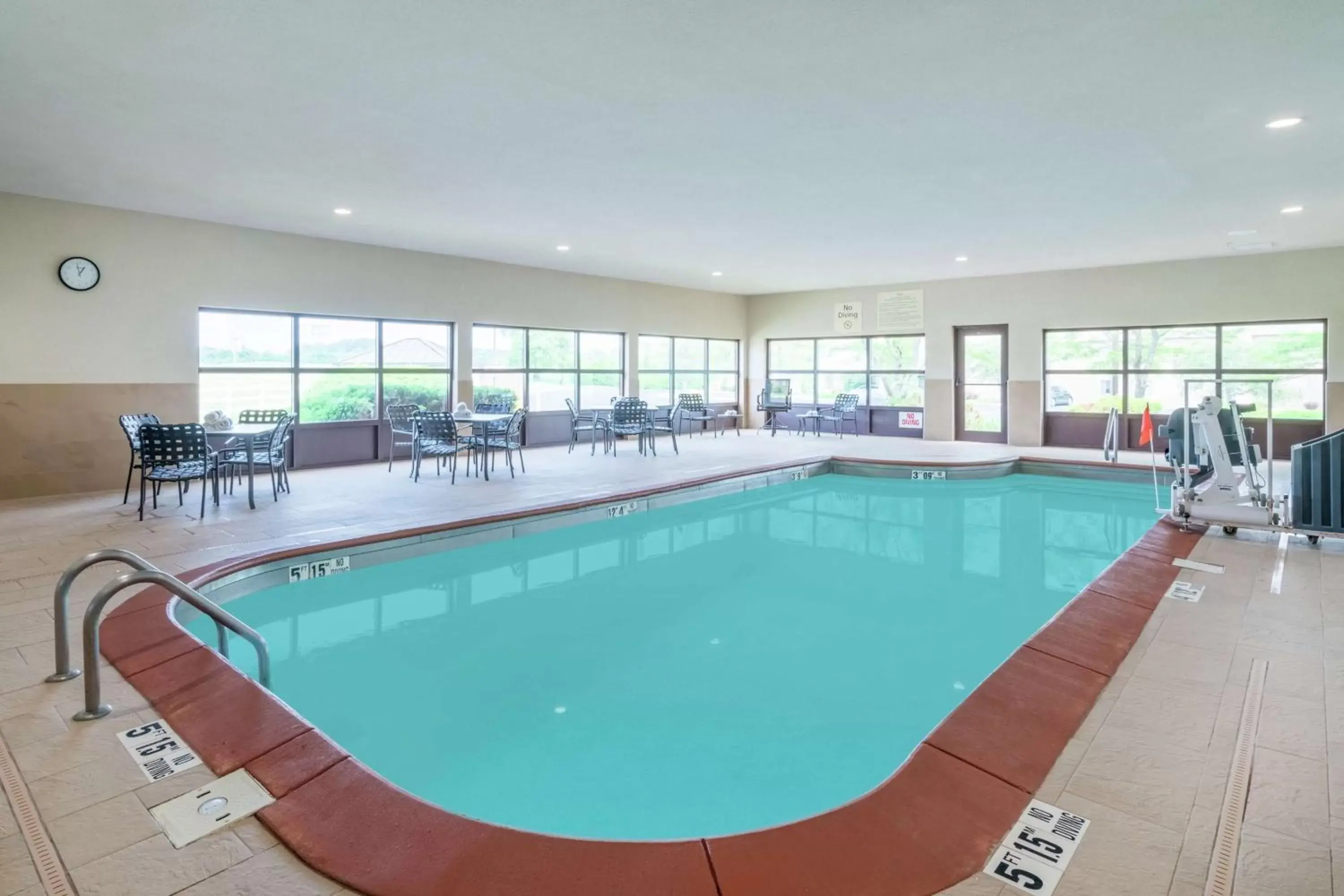 Pool view in Hampton Inn Corydon Pool view in Hampton Inn Corydon