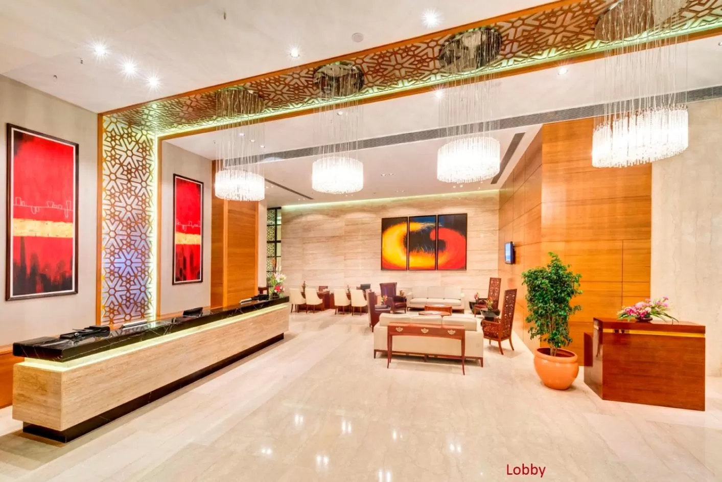 Lobby or reception in Pride Plaza Hotel, Kolkata