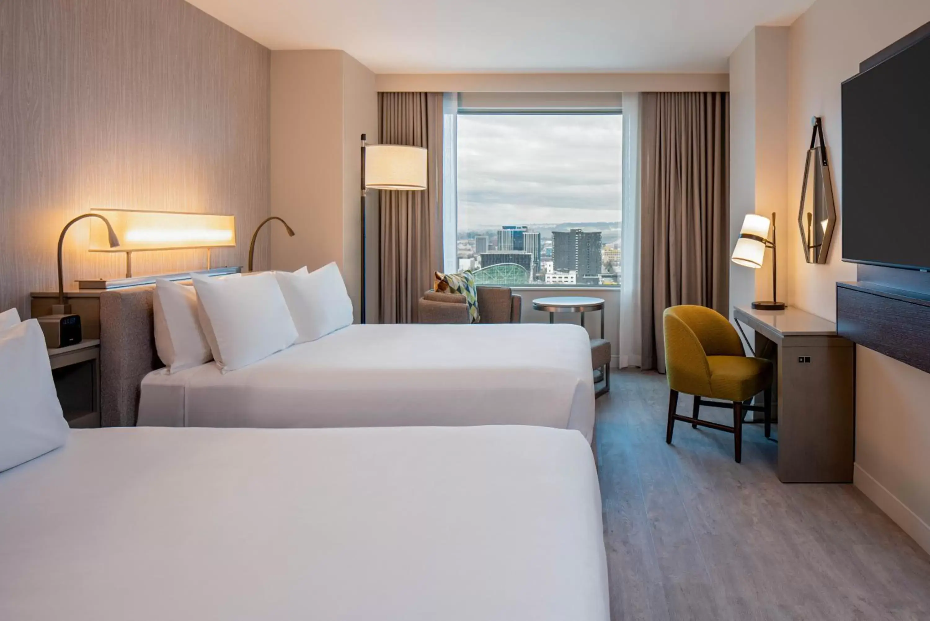 View | Two Queen Beds in Hyatt Regency Portland at the Oregon Convention Center