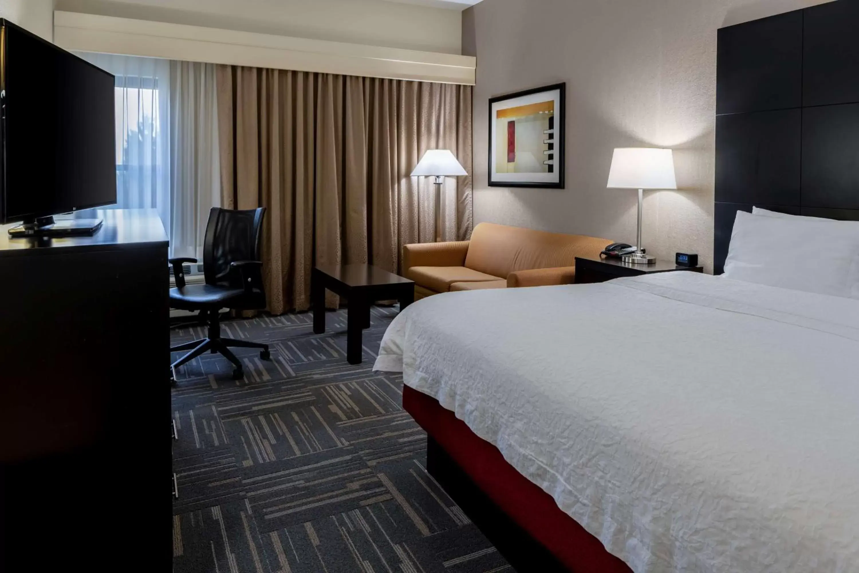 Living room, Bed in Hampton Inn Columbia