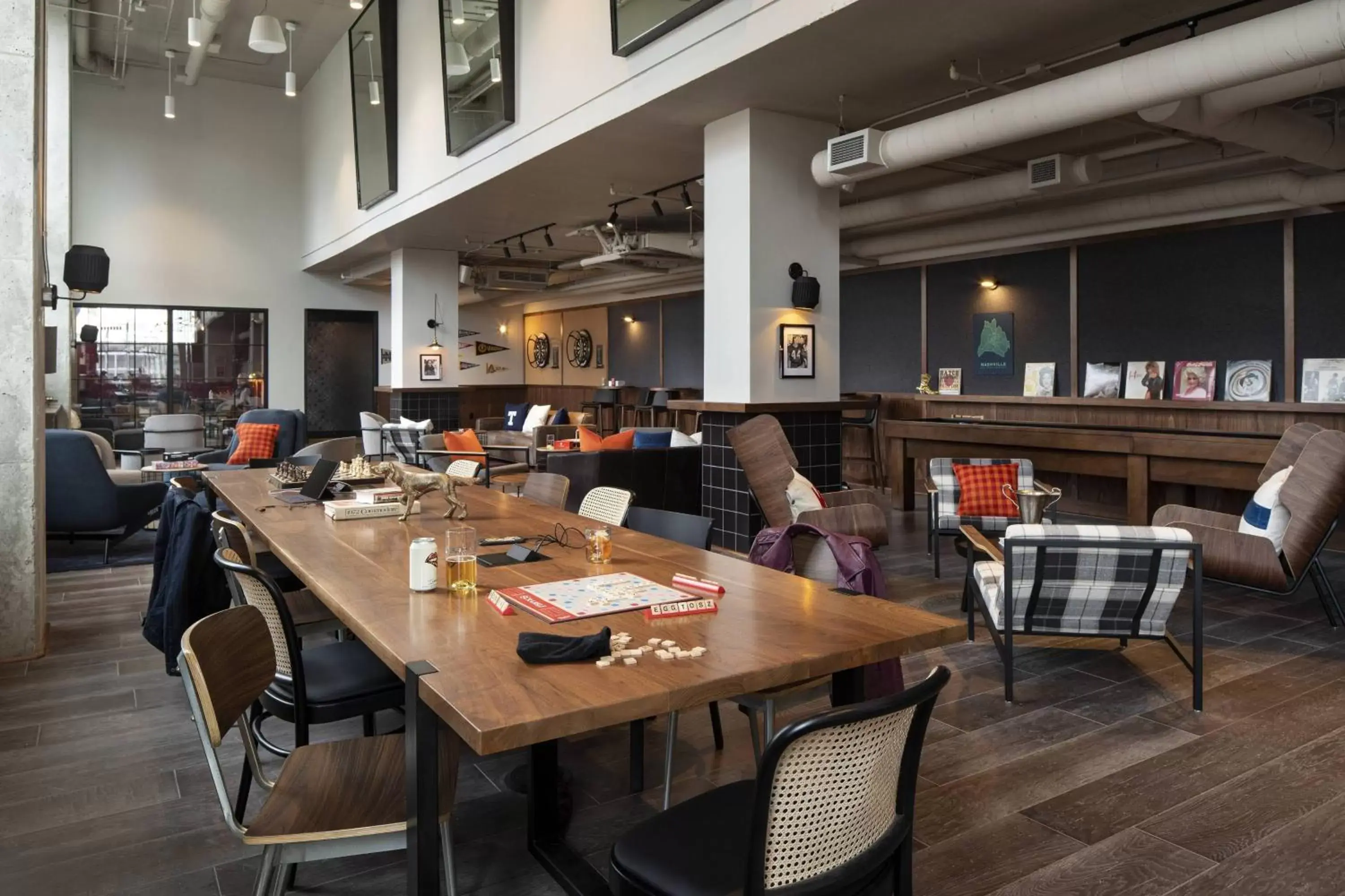 Lobby or reception, Restaurant/Places to Eat in Moxy Nashville Vanderbilt Area