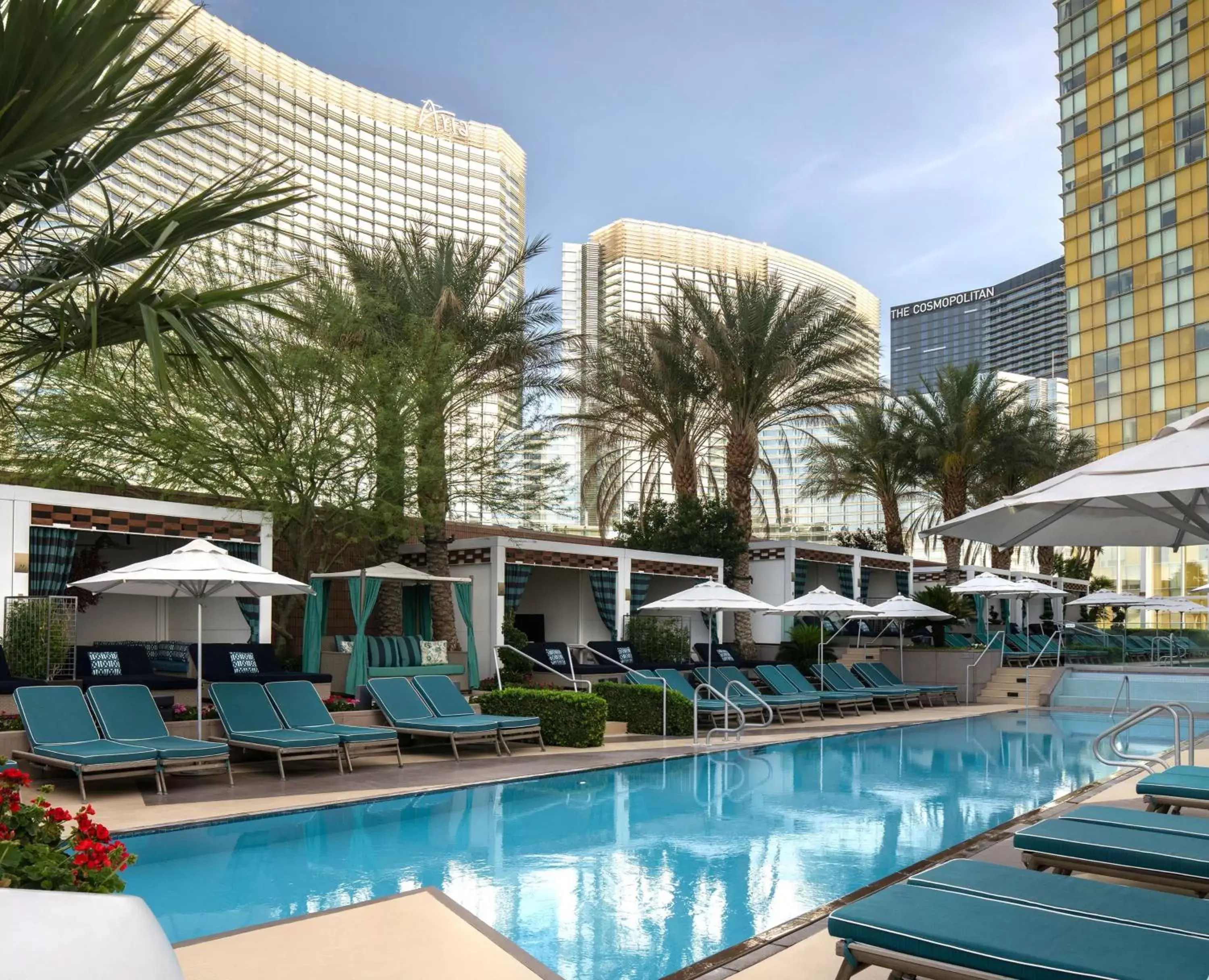 Property building, Swimming Pool in Waldorf Astoria Las Vegas