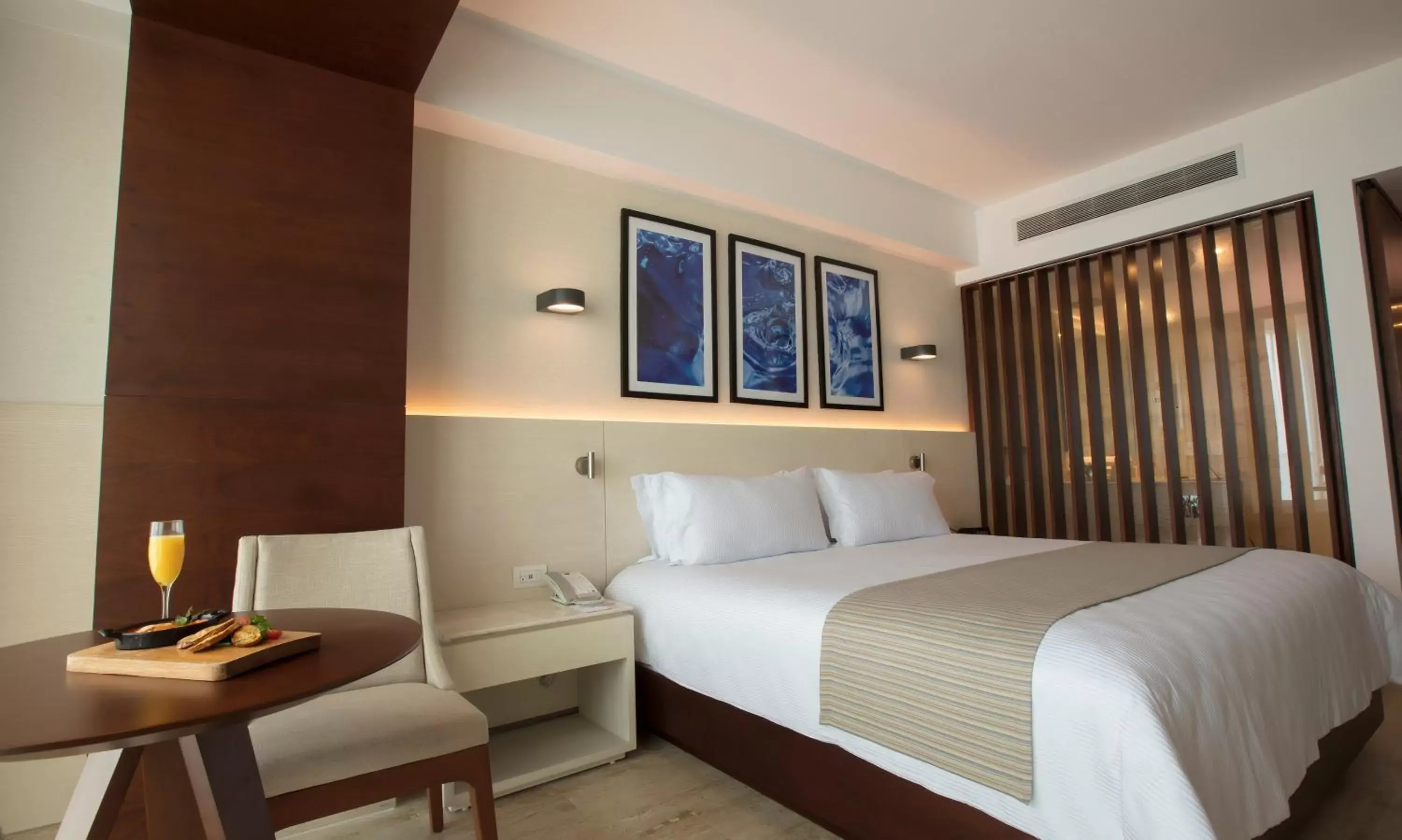 Bedroom, Bed in Altitude at Krystal Grand Cancun - All Inclusive
