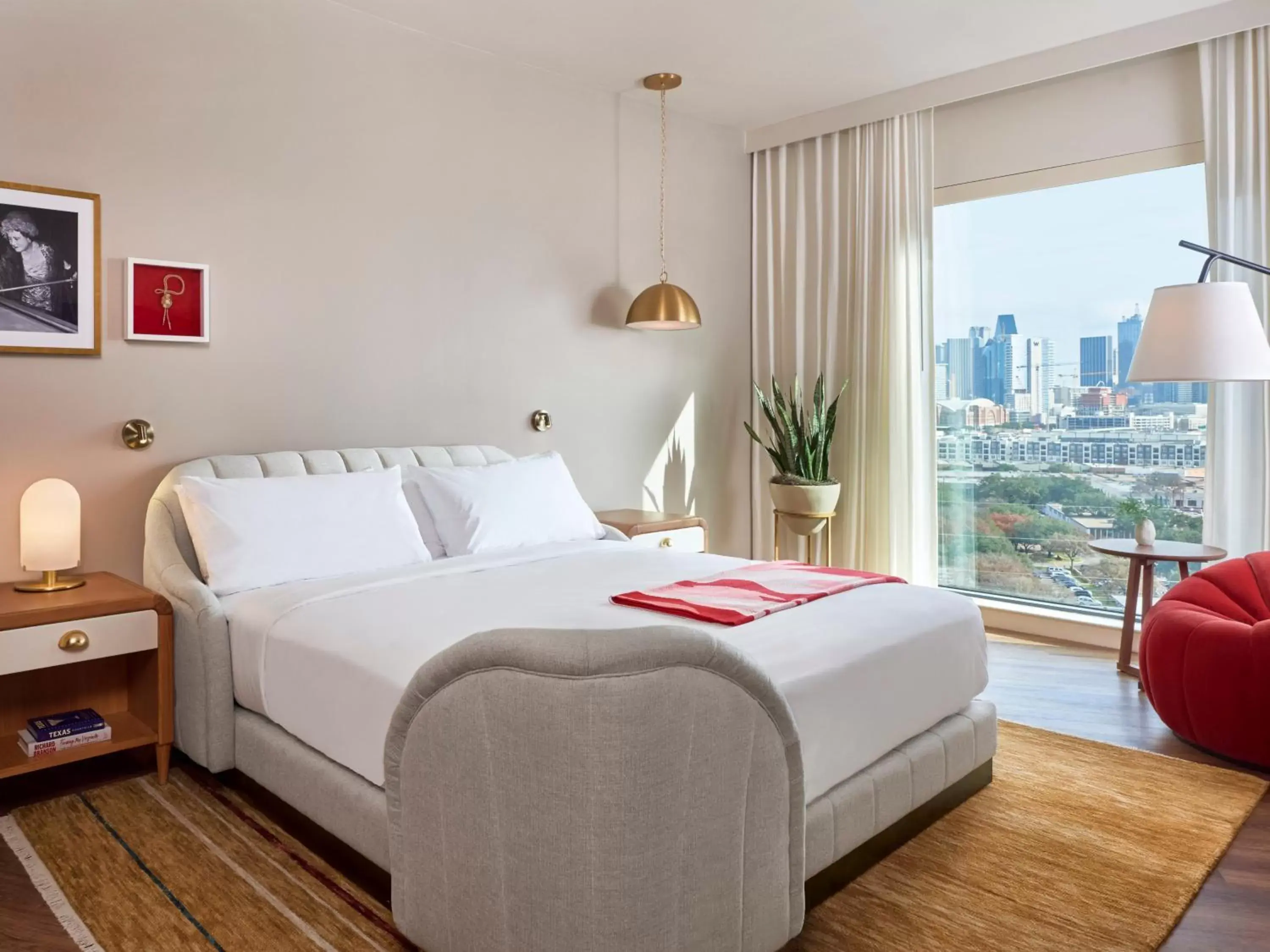 Bed in Virgin Hotels Dallas