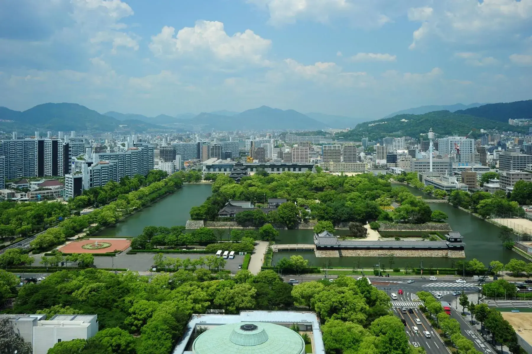 View (from property/room), Bird's-eye View in Rihga Royal Hotel Hiroshima