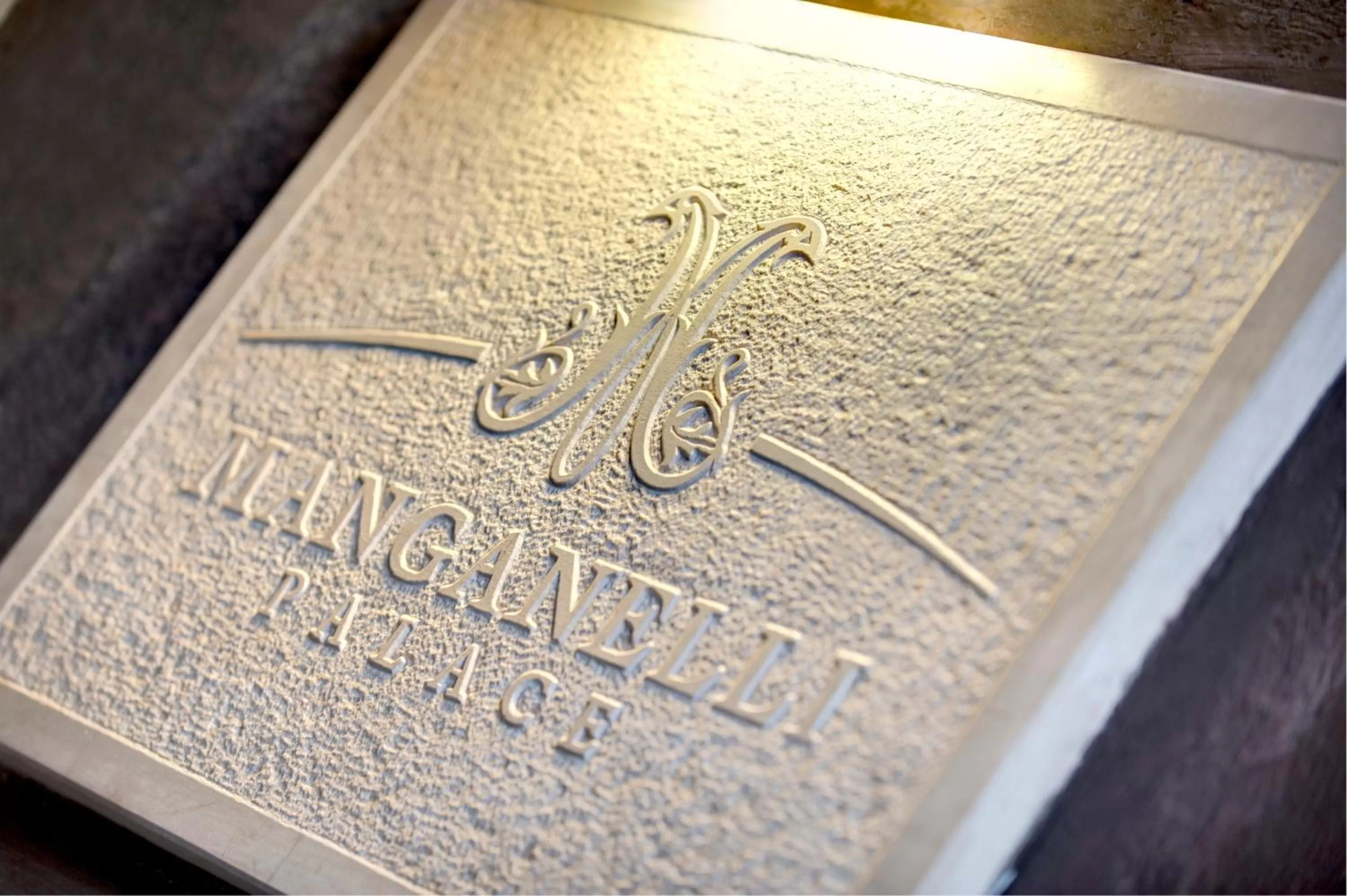 Property logo or sign in Hotel Manganelli Palace