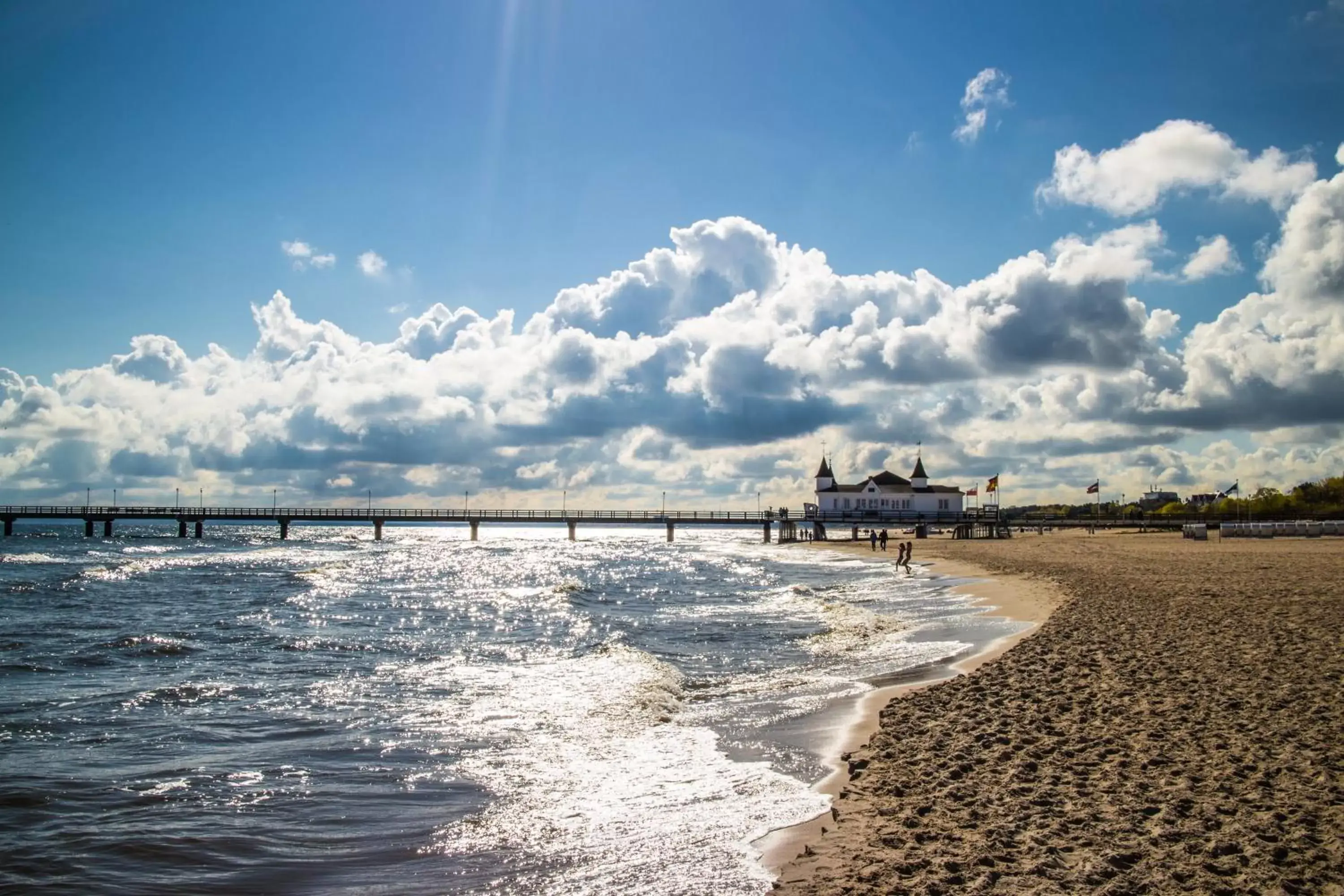 Day, Beach in Aparthotel Strandhus