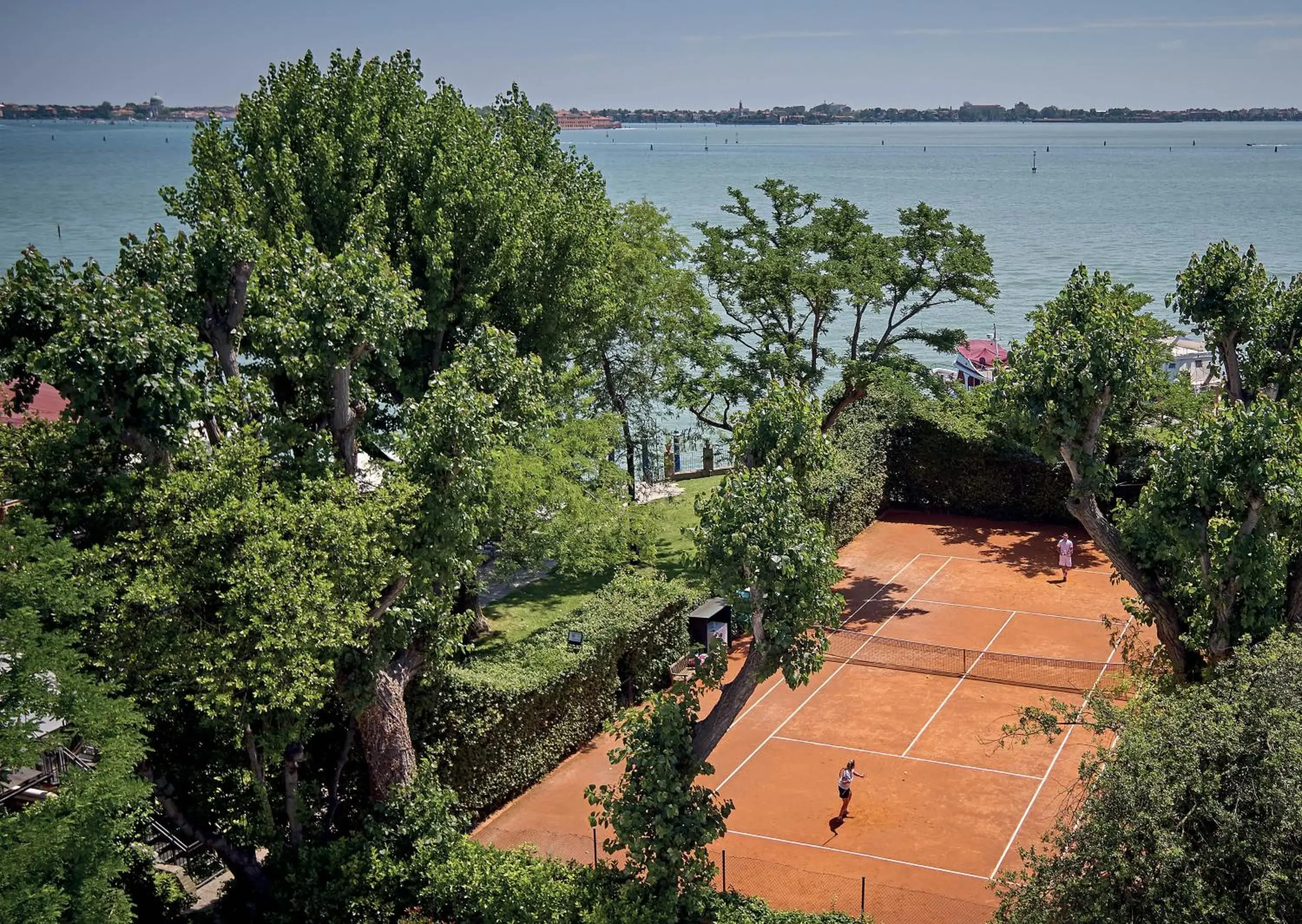 Tennis court in Hotel Cipriani, A Belmond Hotel, Venice