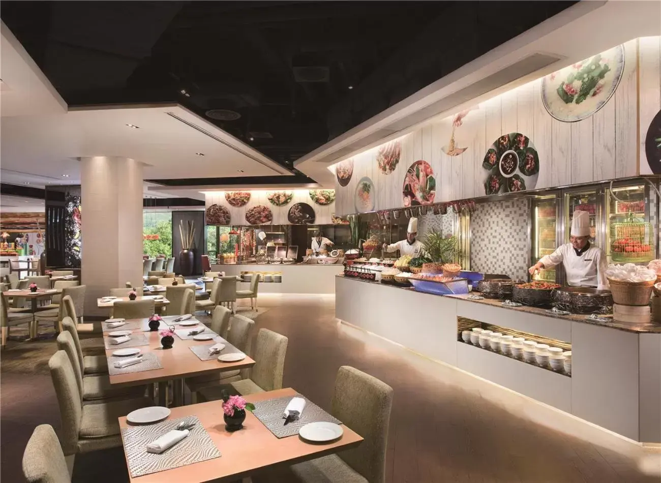 Restaurant/places to eat in Shangri-La Shenzhen - Nearby Luohu Border, Outdoor Swimming Pool Restaurant/places to eat in Shangri-La Shenzhen - Nearby Luohu Border, Outdoor Swimming Pool