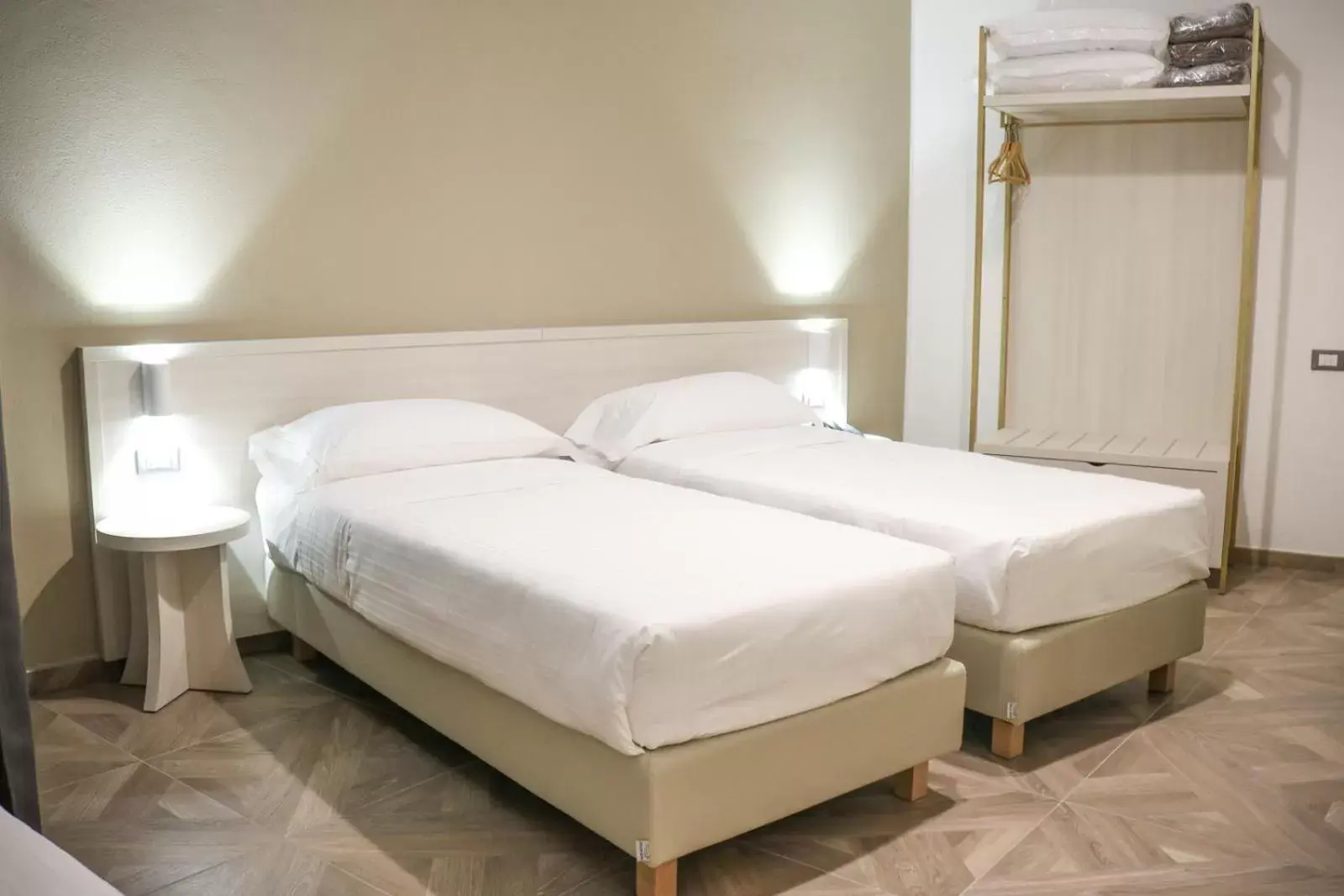 Bed in Hotel Donatello