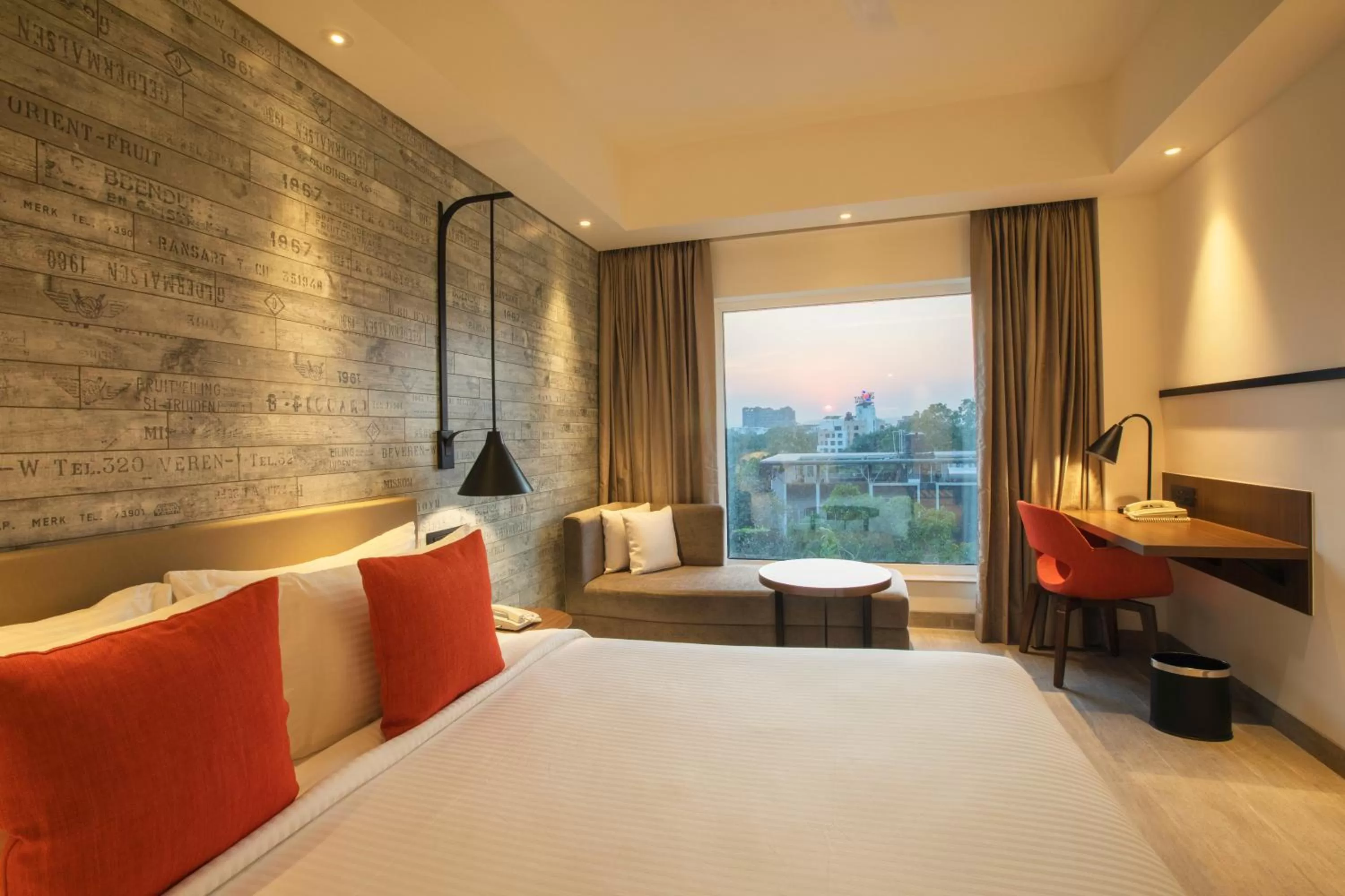Living room, Bed in Lemon Tree Premier City Center Pune