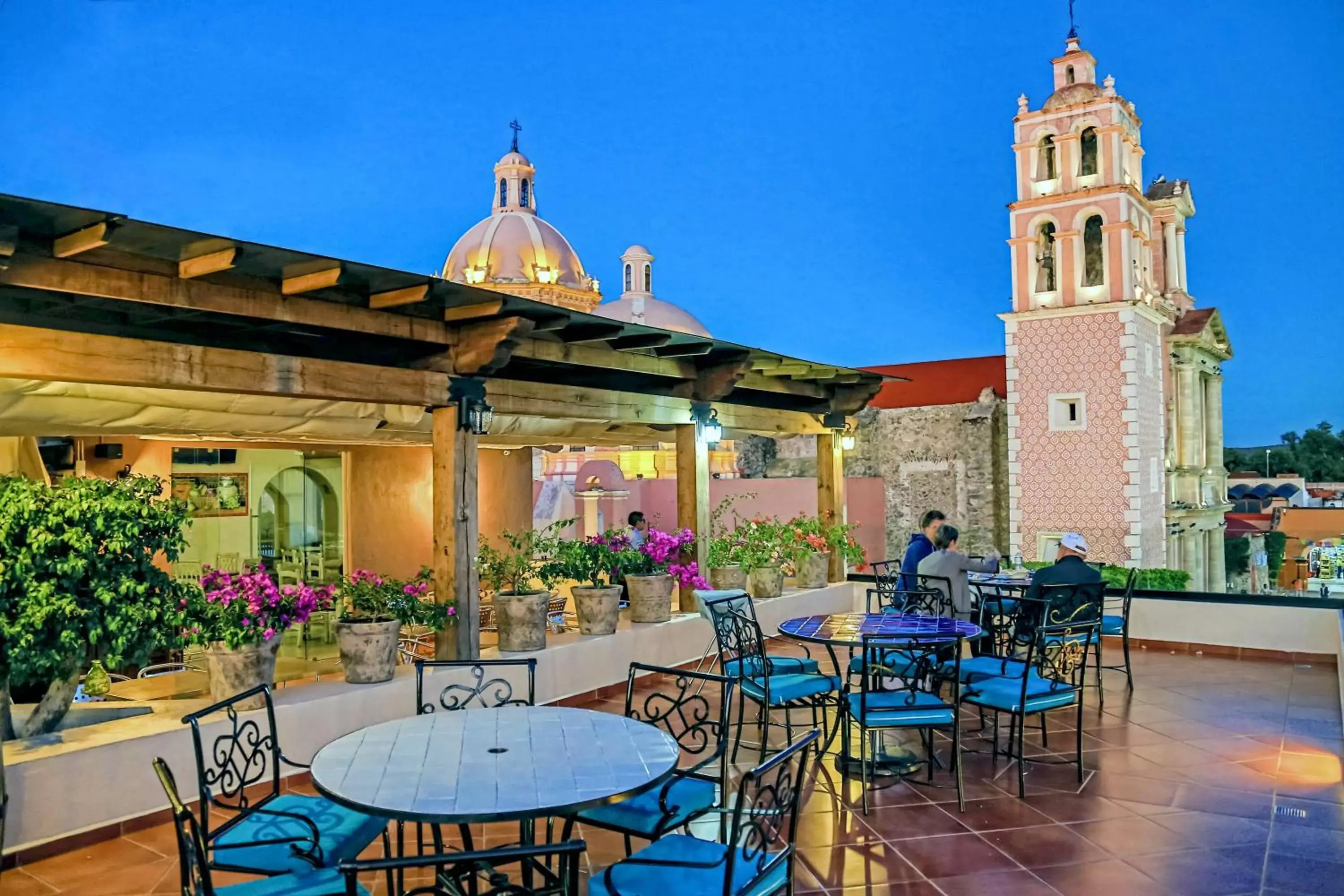 Balcony/Terrace, Restaurant/Places to Eat in Hotel La Plaza de Tequisquiapan