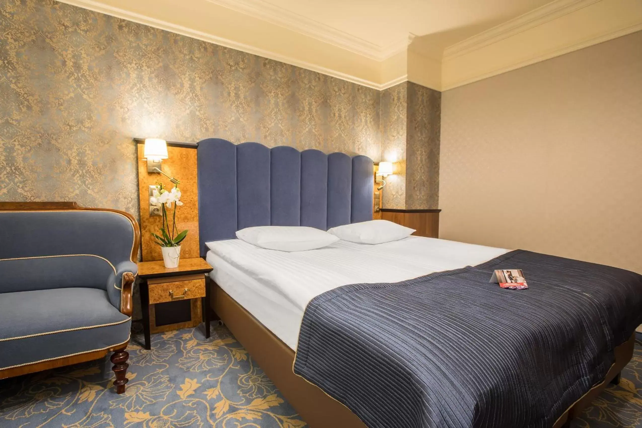 Bed in Hotel Diament Plaza Gliwice