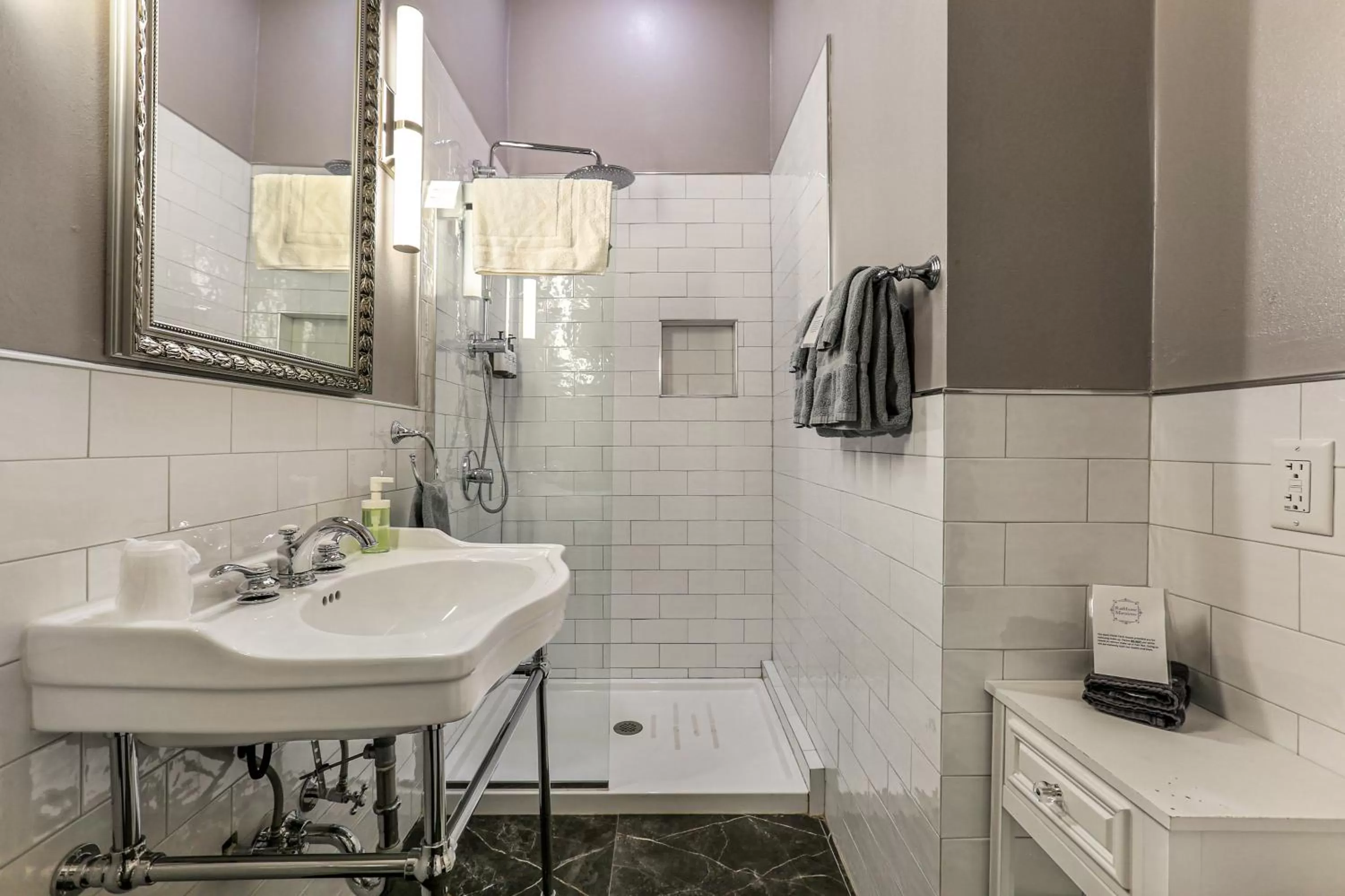 Shower in Rathbone Mansions New Orleans