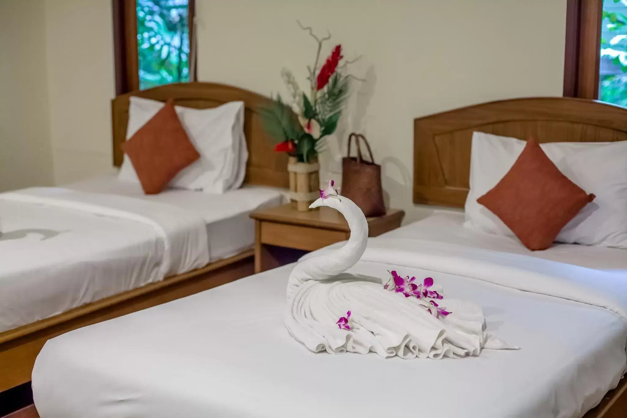 Bed in Aonang Cliff View Resort SHA Extra Plus