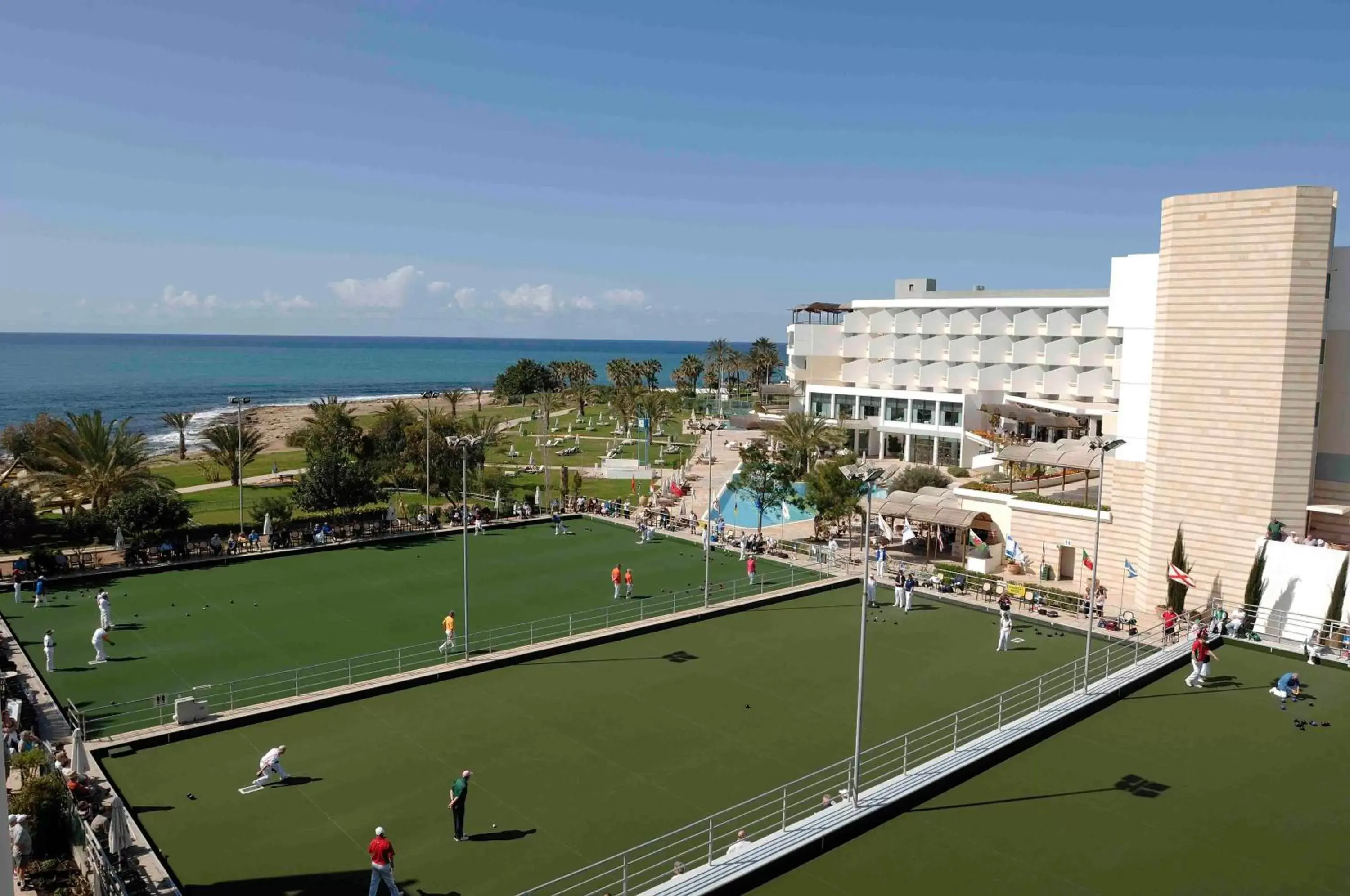 Facade/entrance, Tennis/Squash in Constantinou Bros Athena Royal Beach Hotel