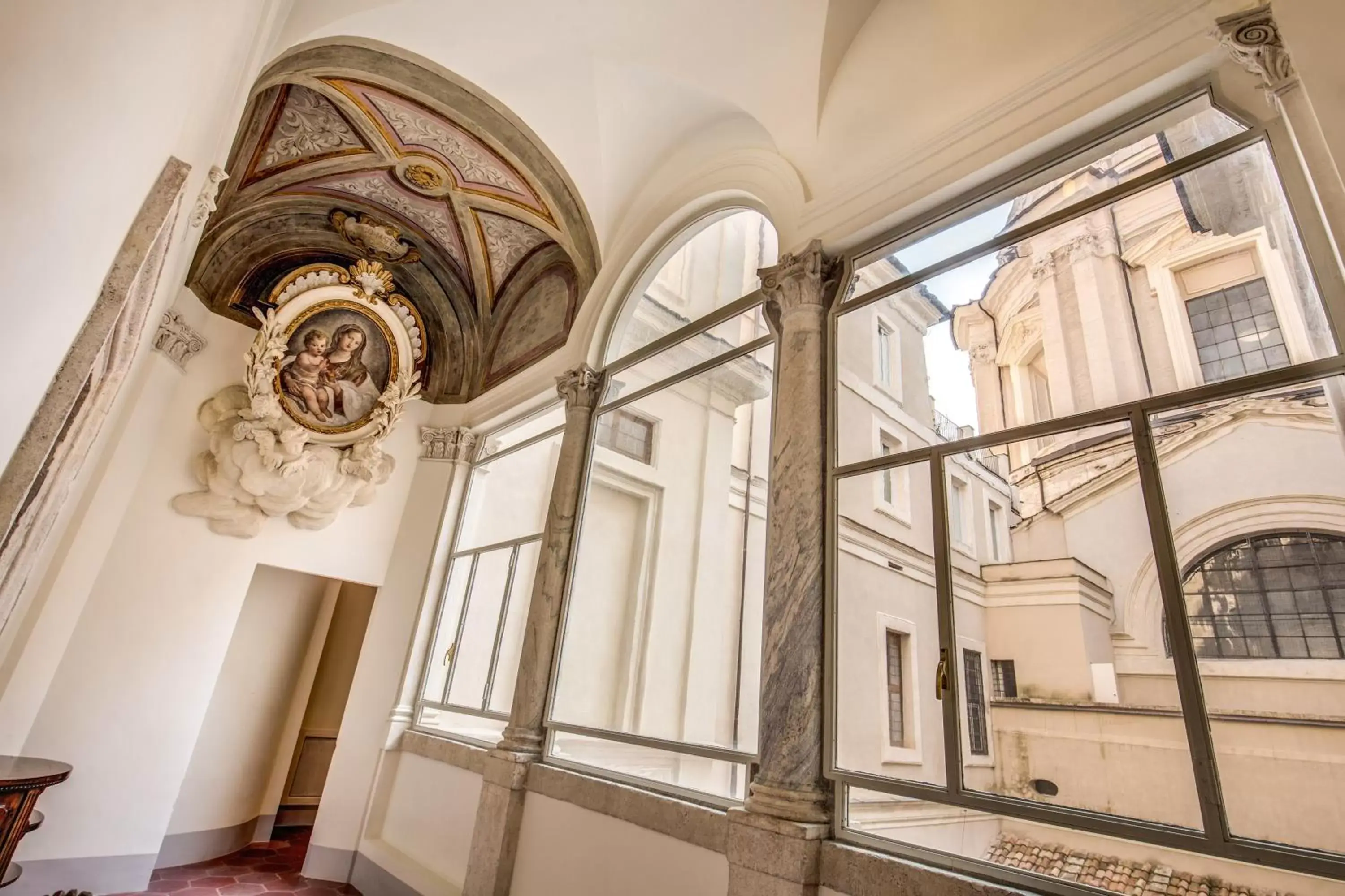 Decorative detail in Eitch Borromini Palazzo Pamphilj