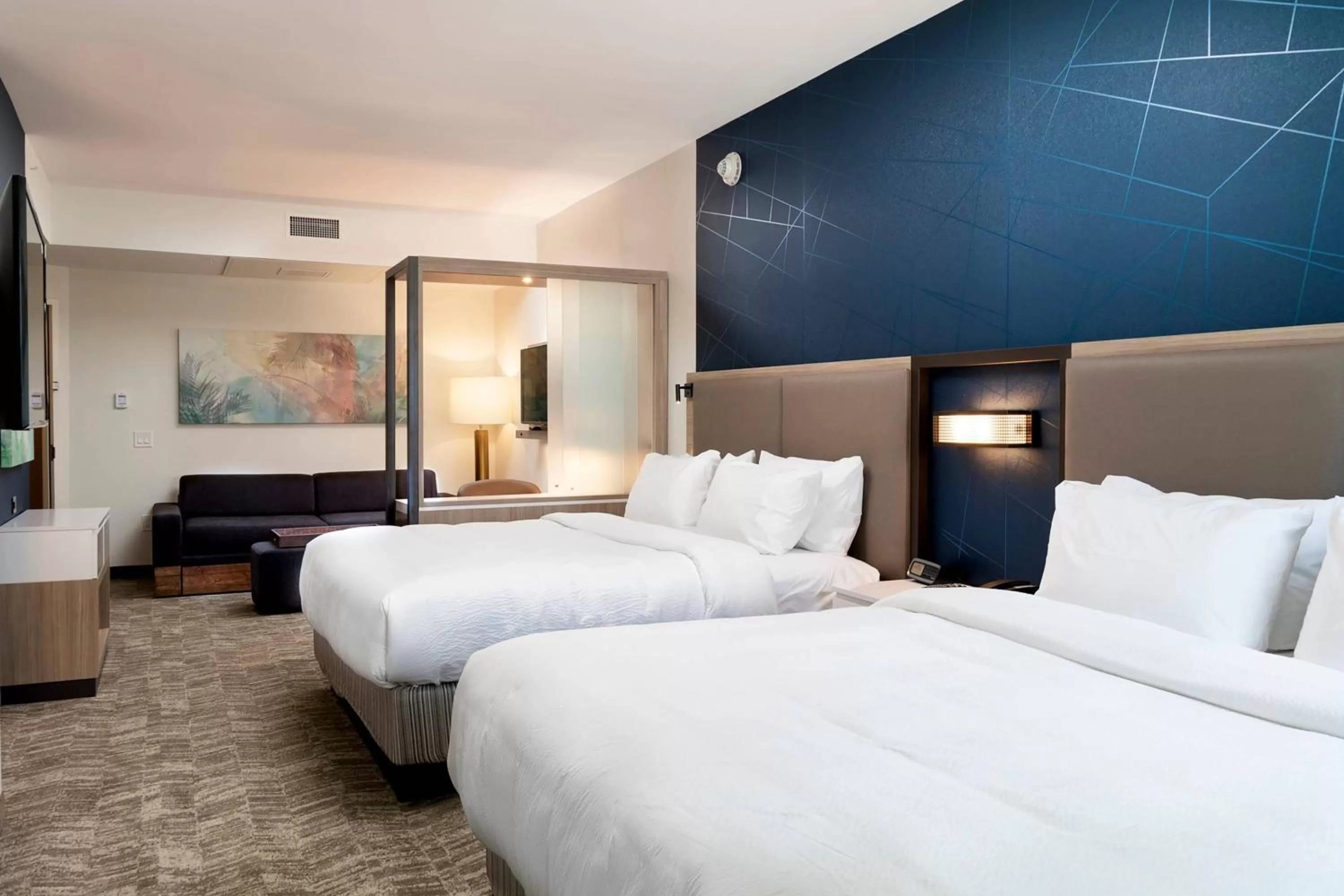 Bedroom, Bed in SpringHill Suites by Marriott Cape Canaveral Cocoa Beach