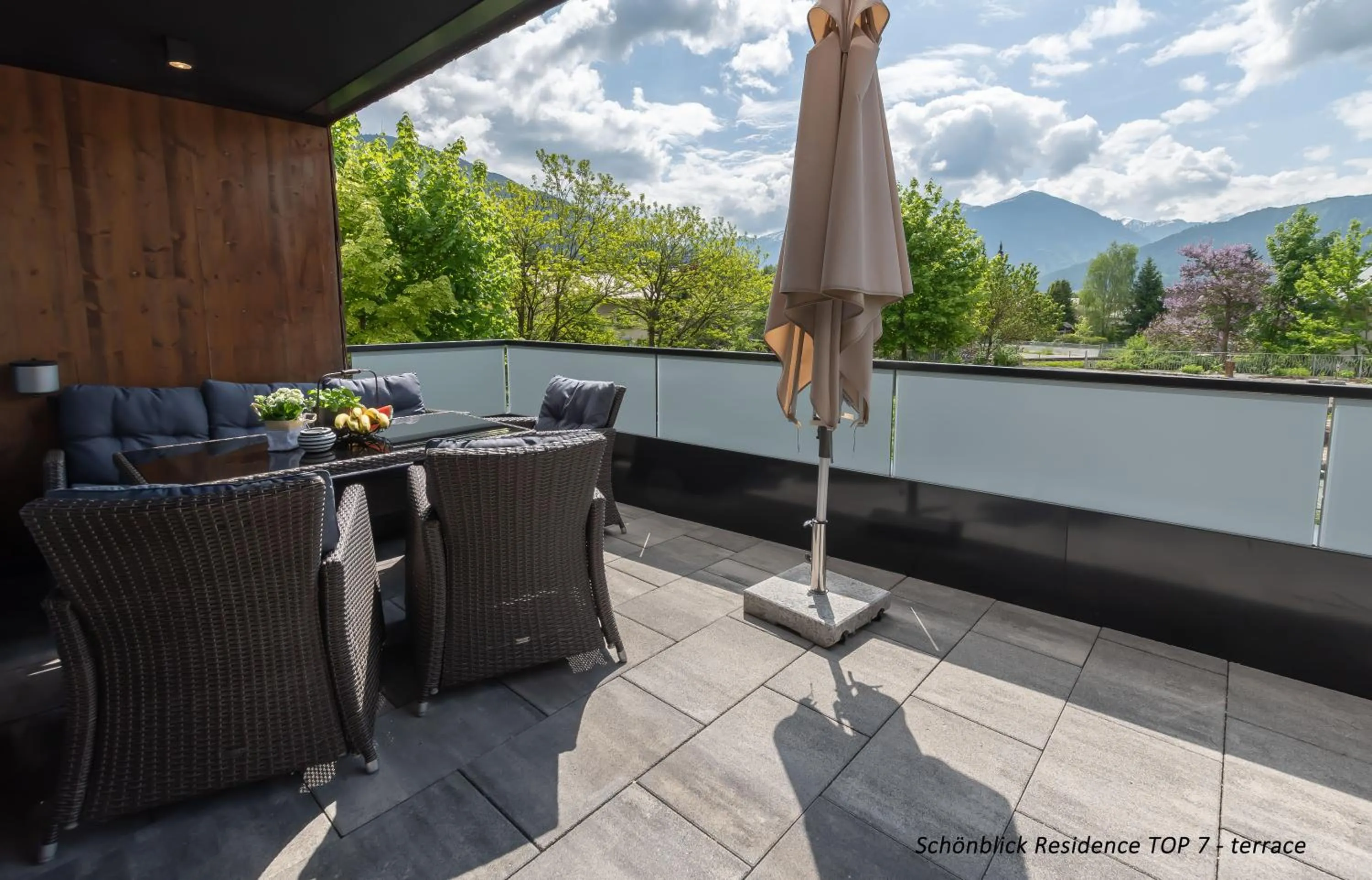 Balcony/Terrace, Mountain View in Schönblick Residence - Absolut Alpine Apartments