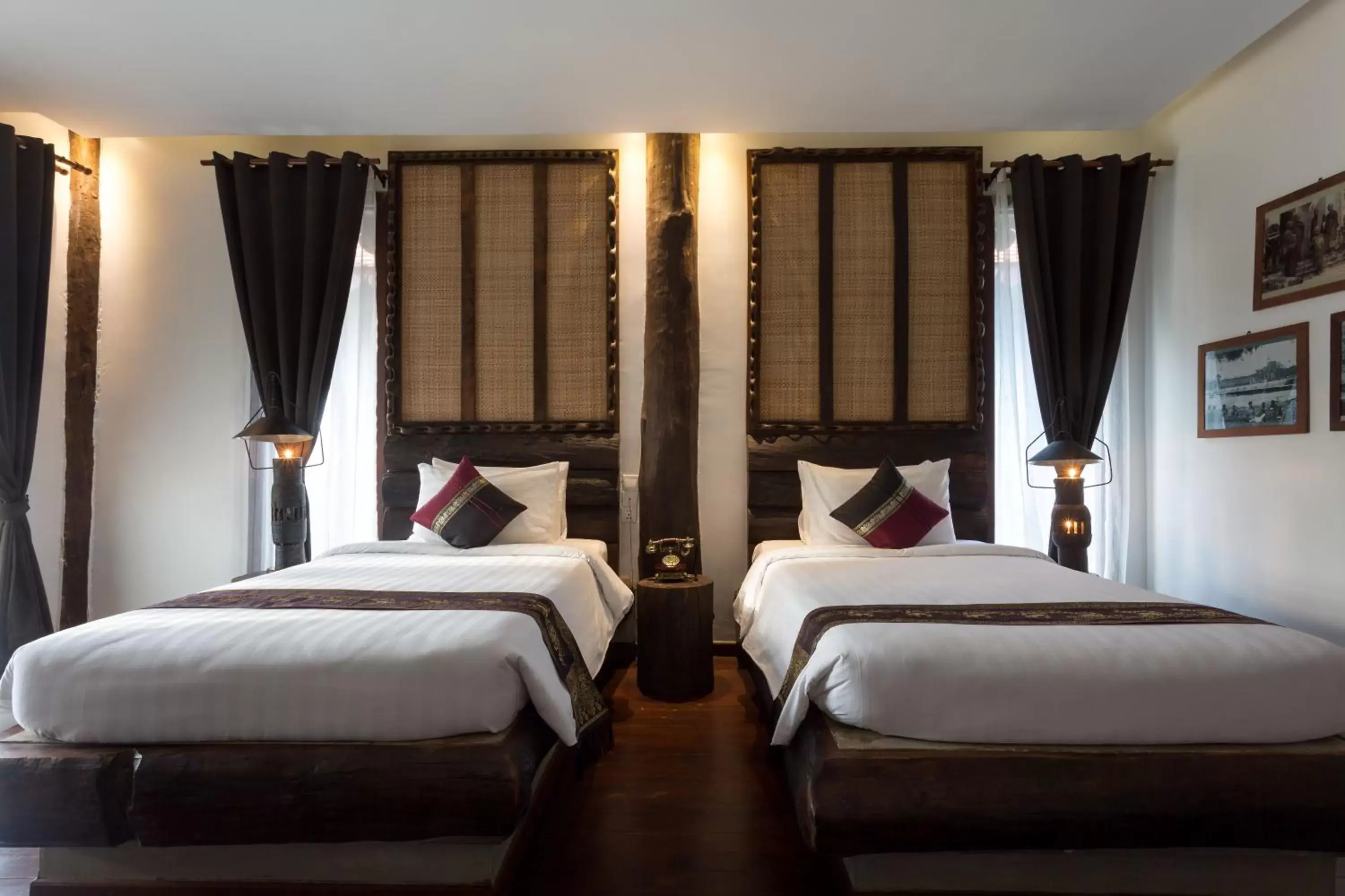 Bed in Java Wooden Villa & Residence