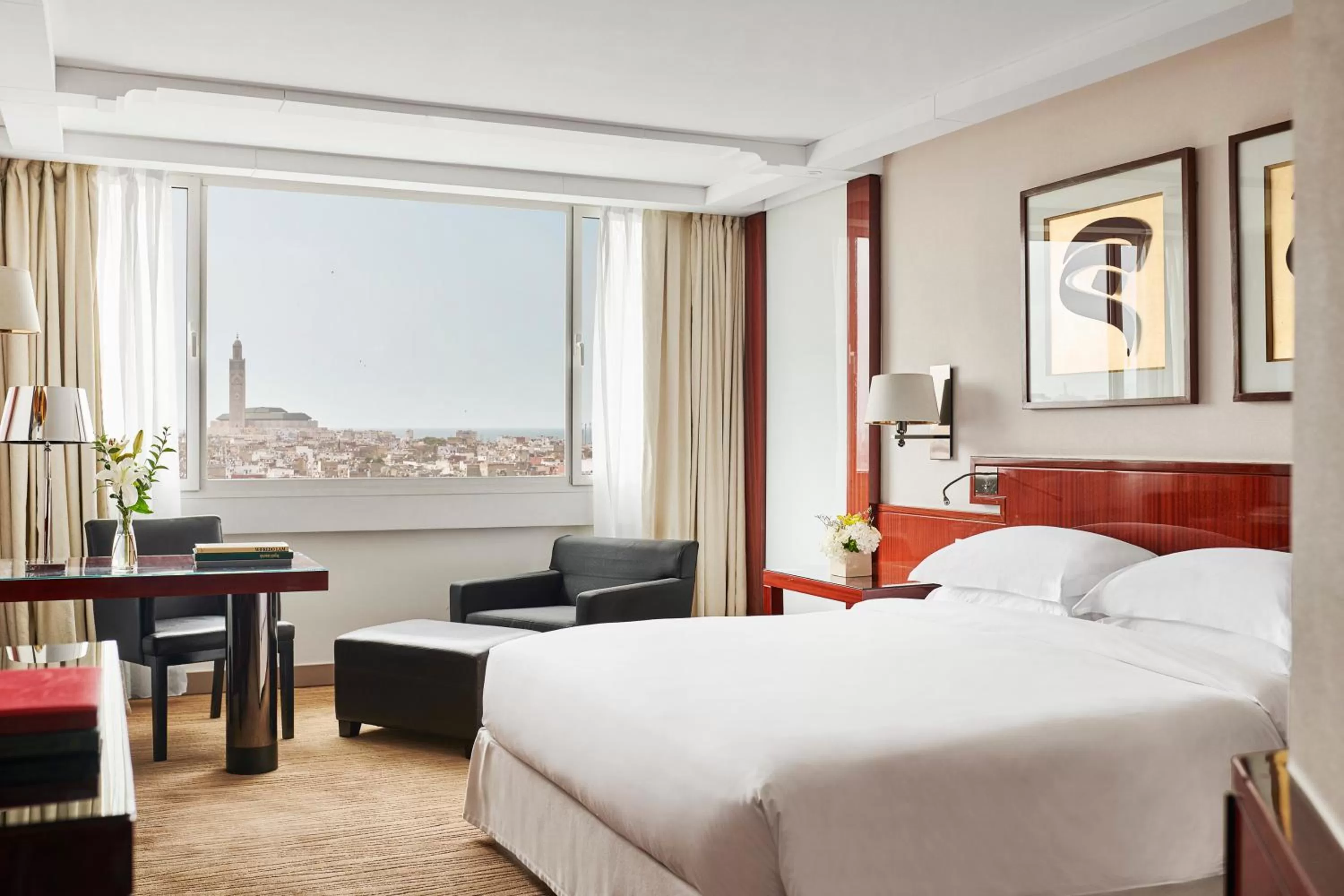 View (from property/room), Bed in Hyatt Regency Casablanca