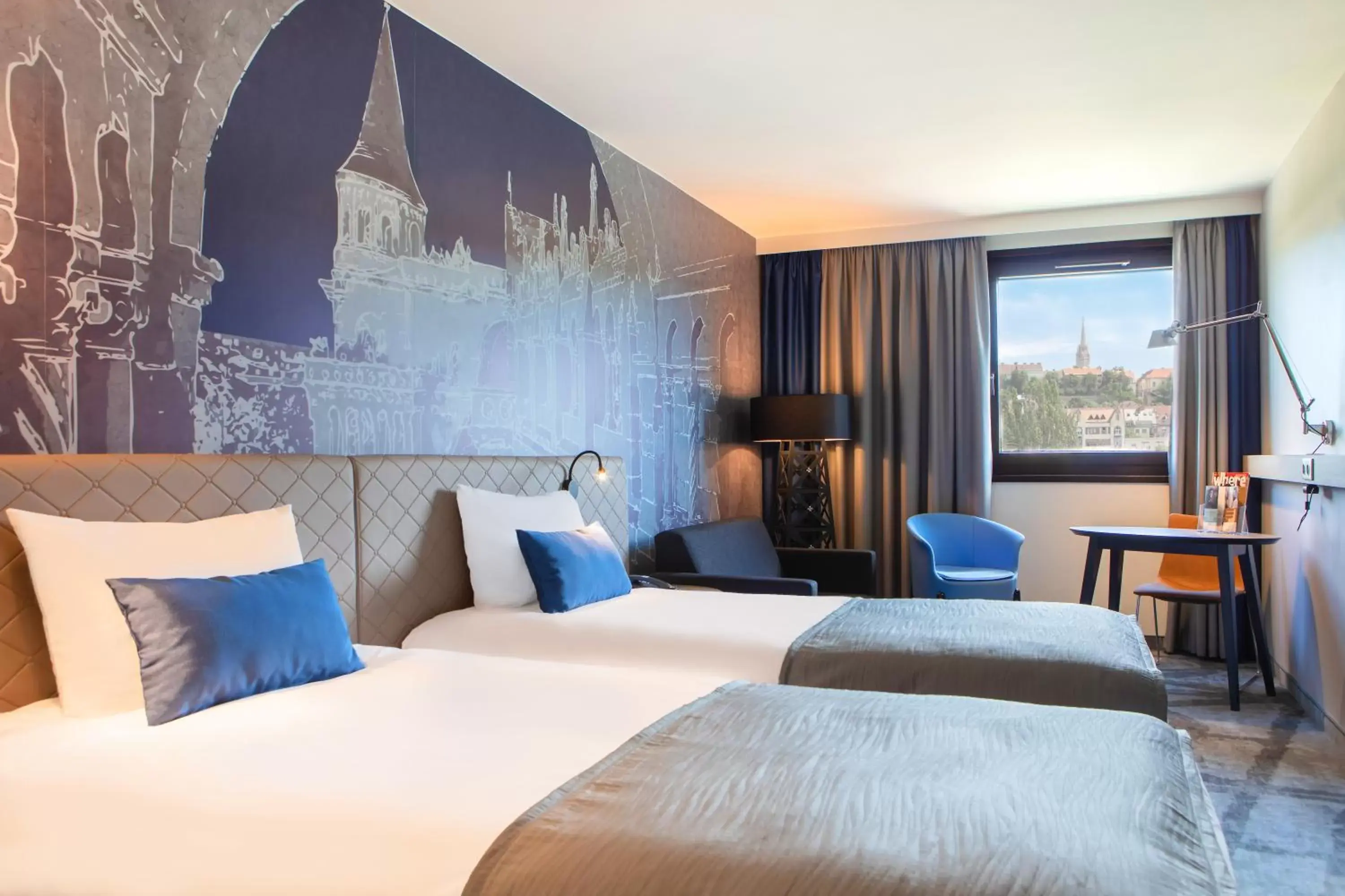 Bed in Mercure Budapest Castle Hill