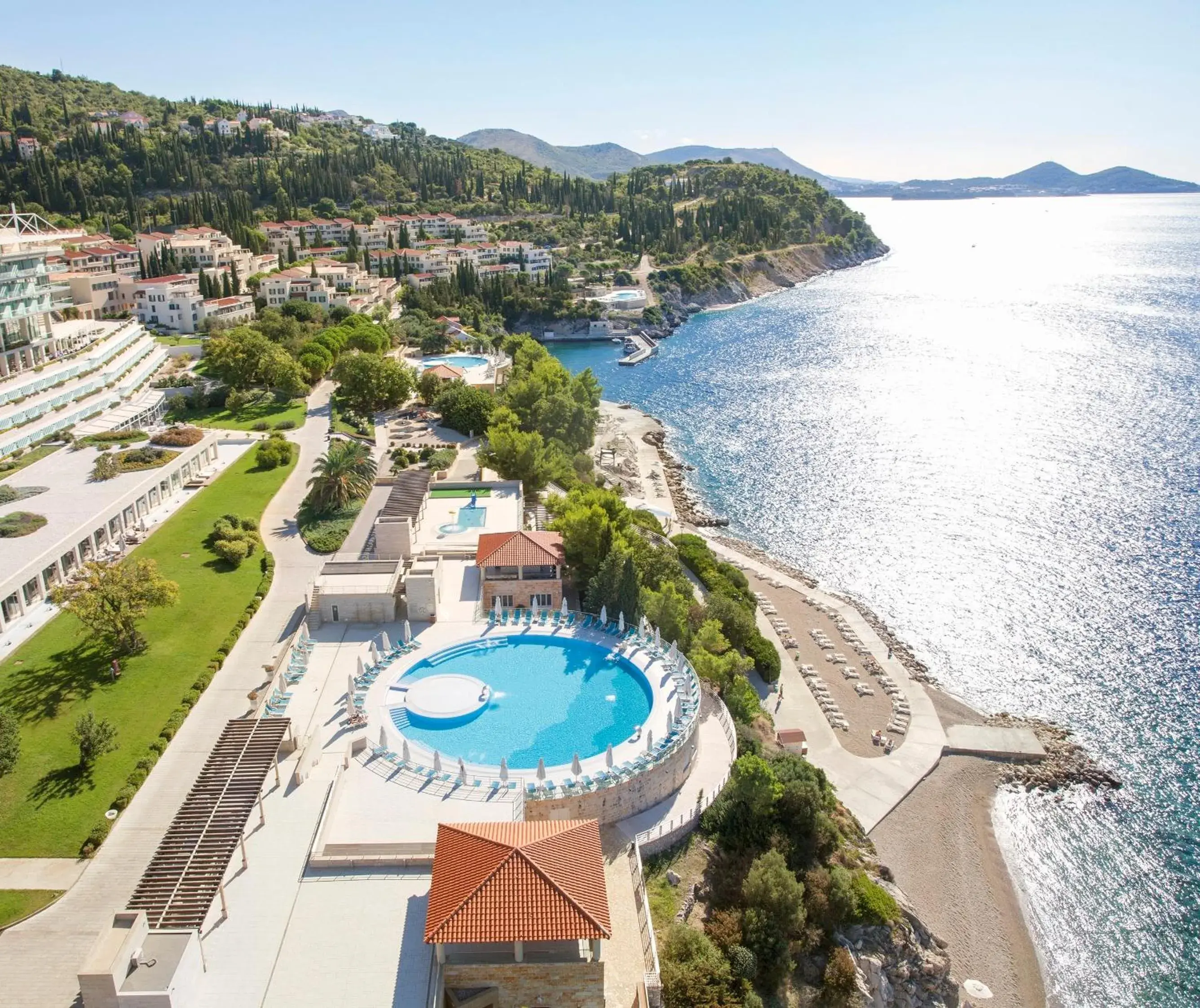 Bird's eye view, Pool View in Sun Gardens Dubrovnik