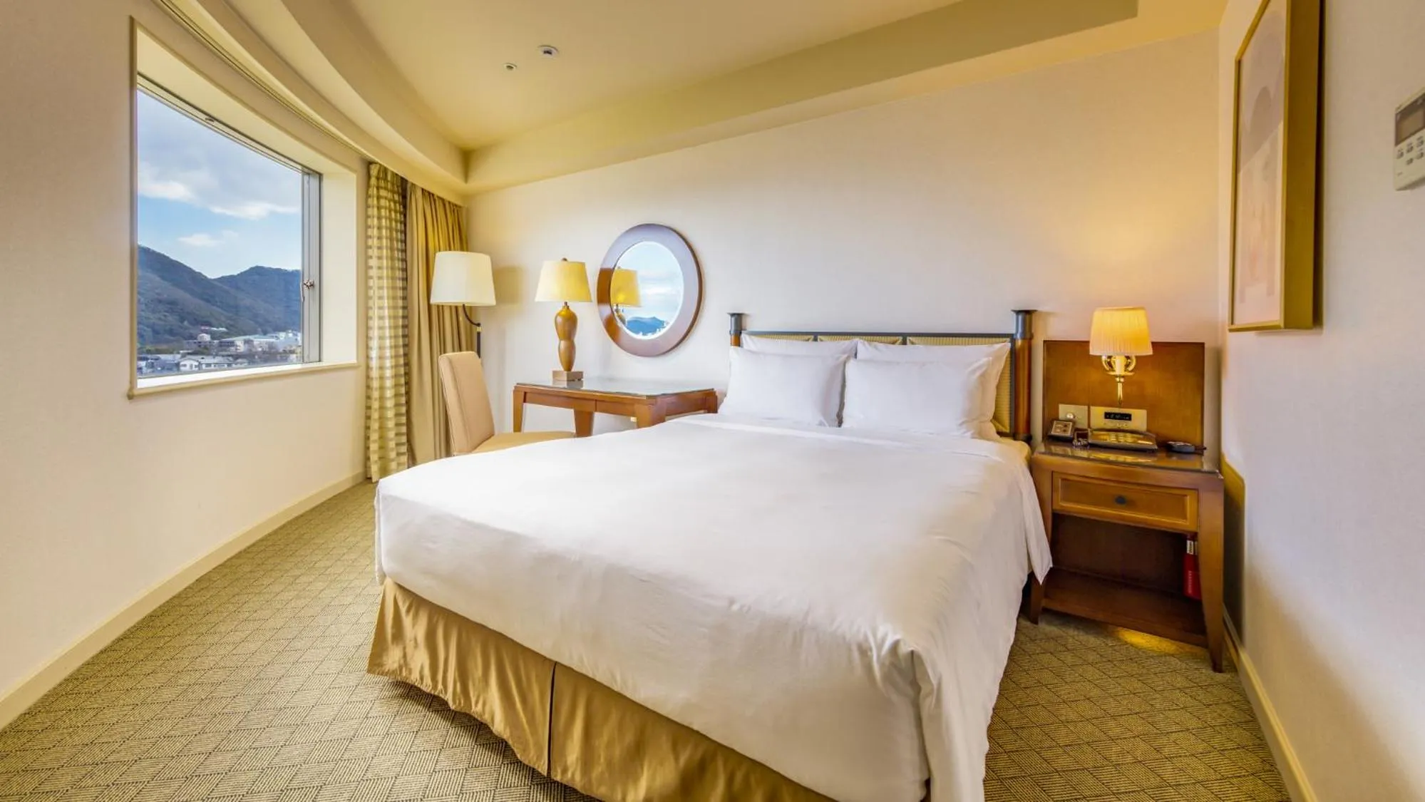 Photo of the whole room, Bed in Miyako Hotel Gifu Nagaragawa