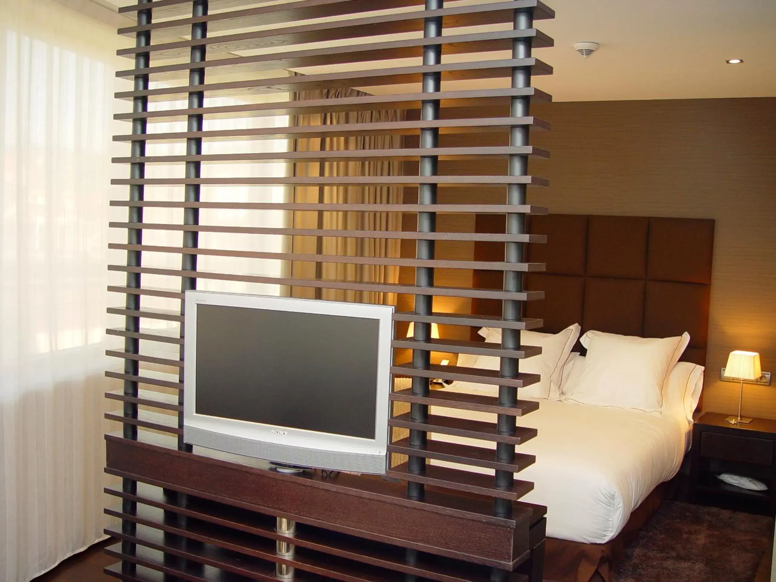 Bedroom, TV/Entertainment Center in AZZ Asturias Langrehotel & Spa