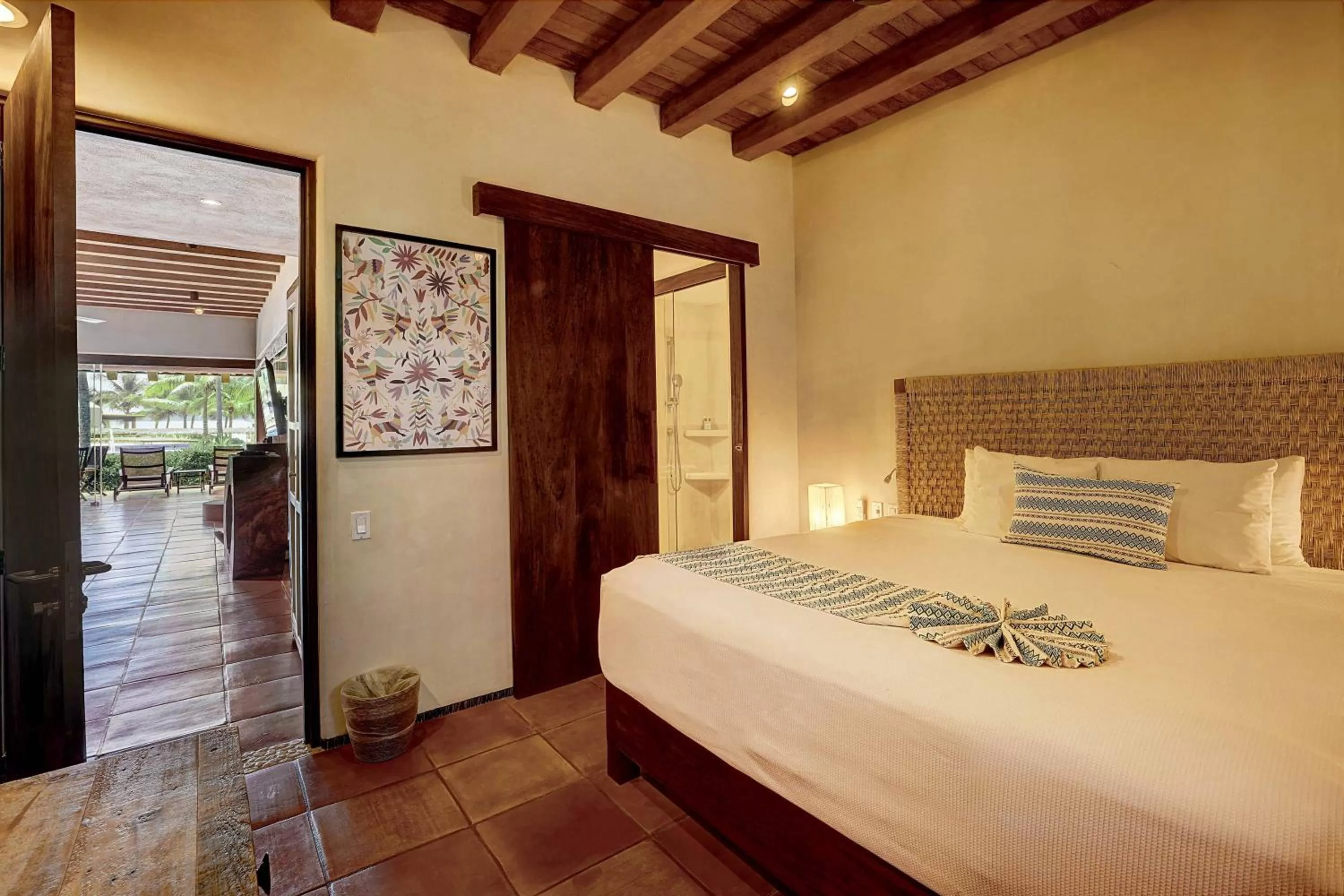 Bed in Las Palmas Luxury Villas