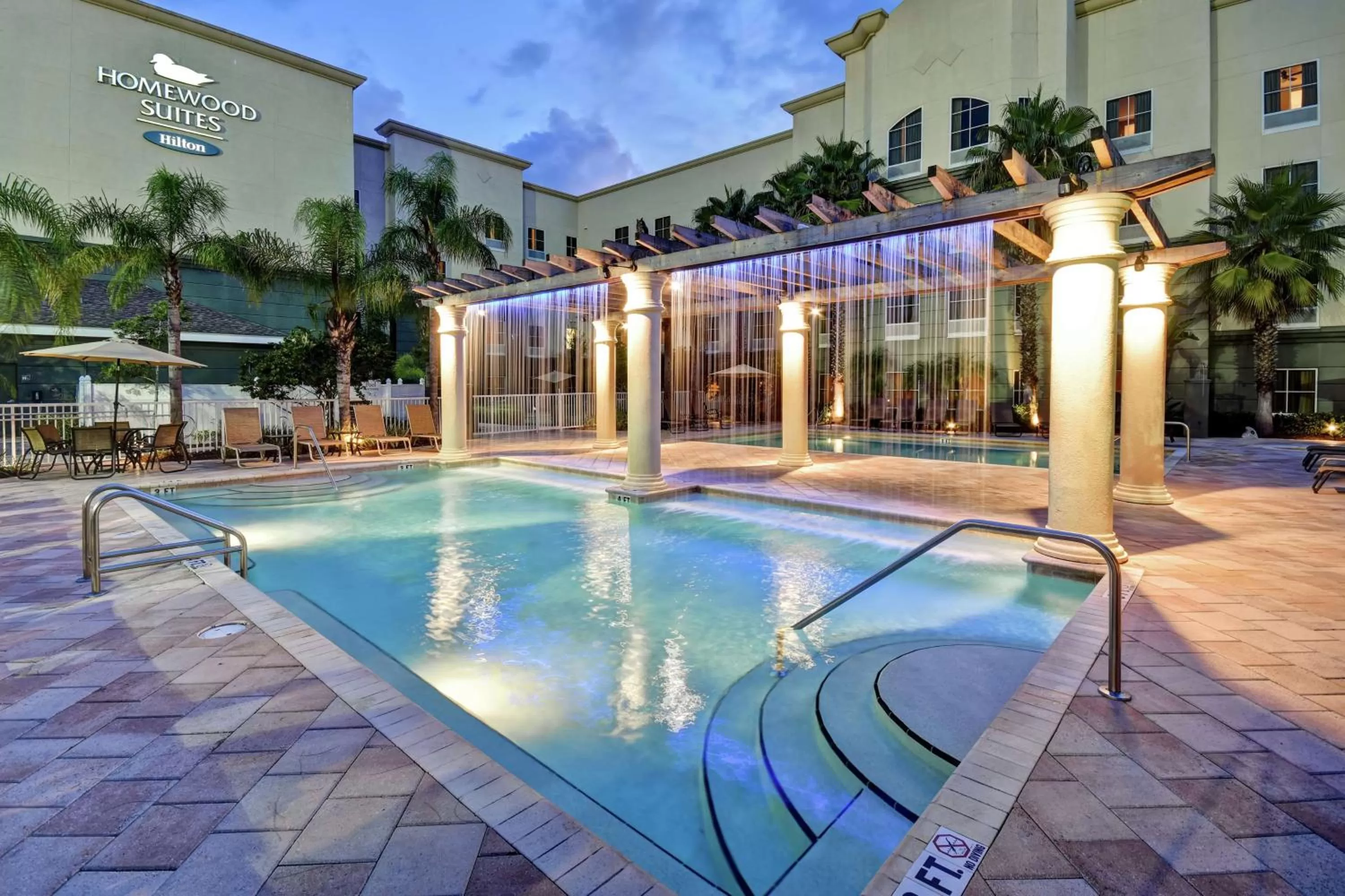 Pool view in Homewood Suites by Hilton Tampa-Port Richey