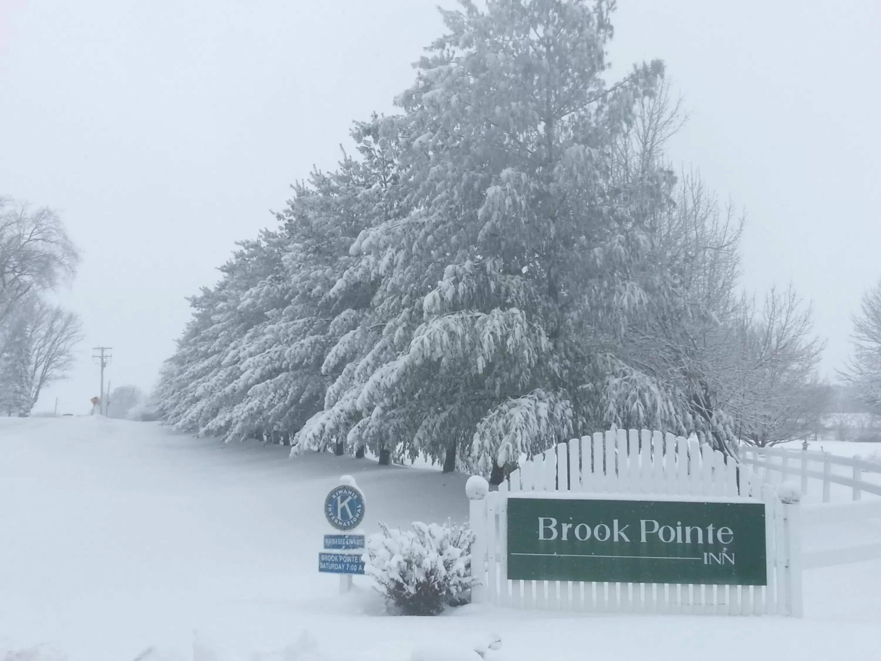 Property logo or sign, Winter in Brook Pointe Inn