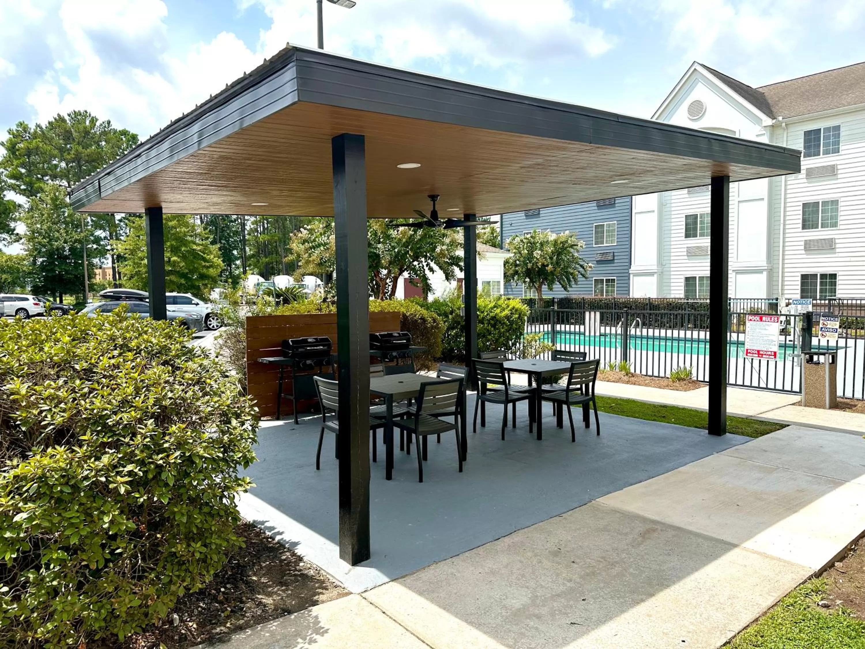 Patio in Candlewood Suites Savannah Airport by IHG