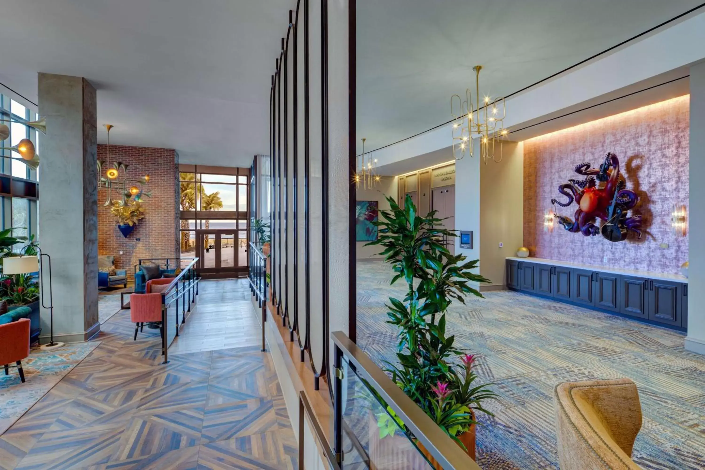 Lobby or reception in Embassy Suites By Hilton Virginia Beach Oceanfront Resort