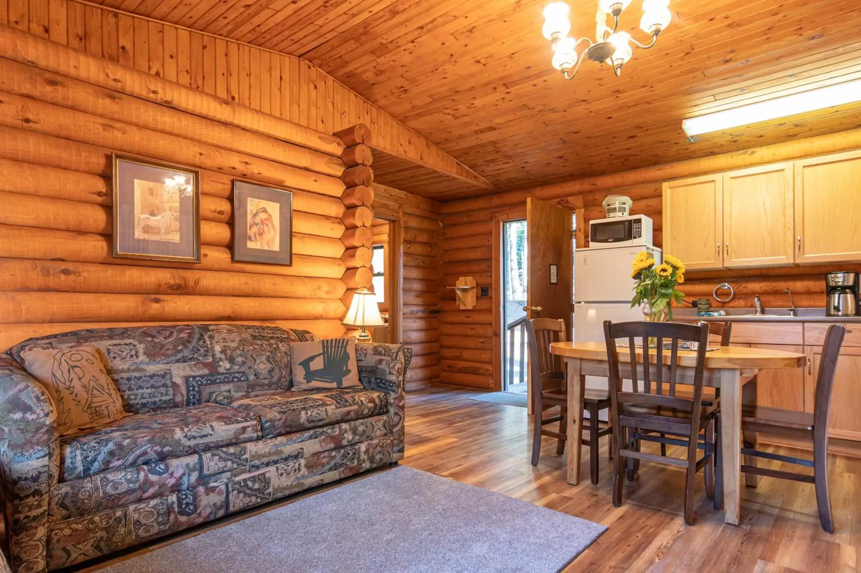 Kitchen or kitchenette, Seating Area in Cusheon Lake Resort