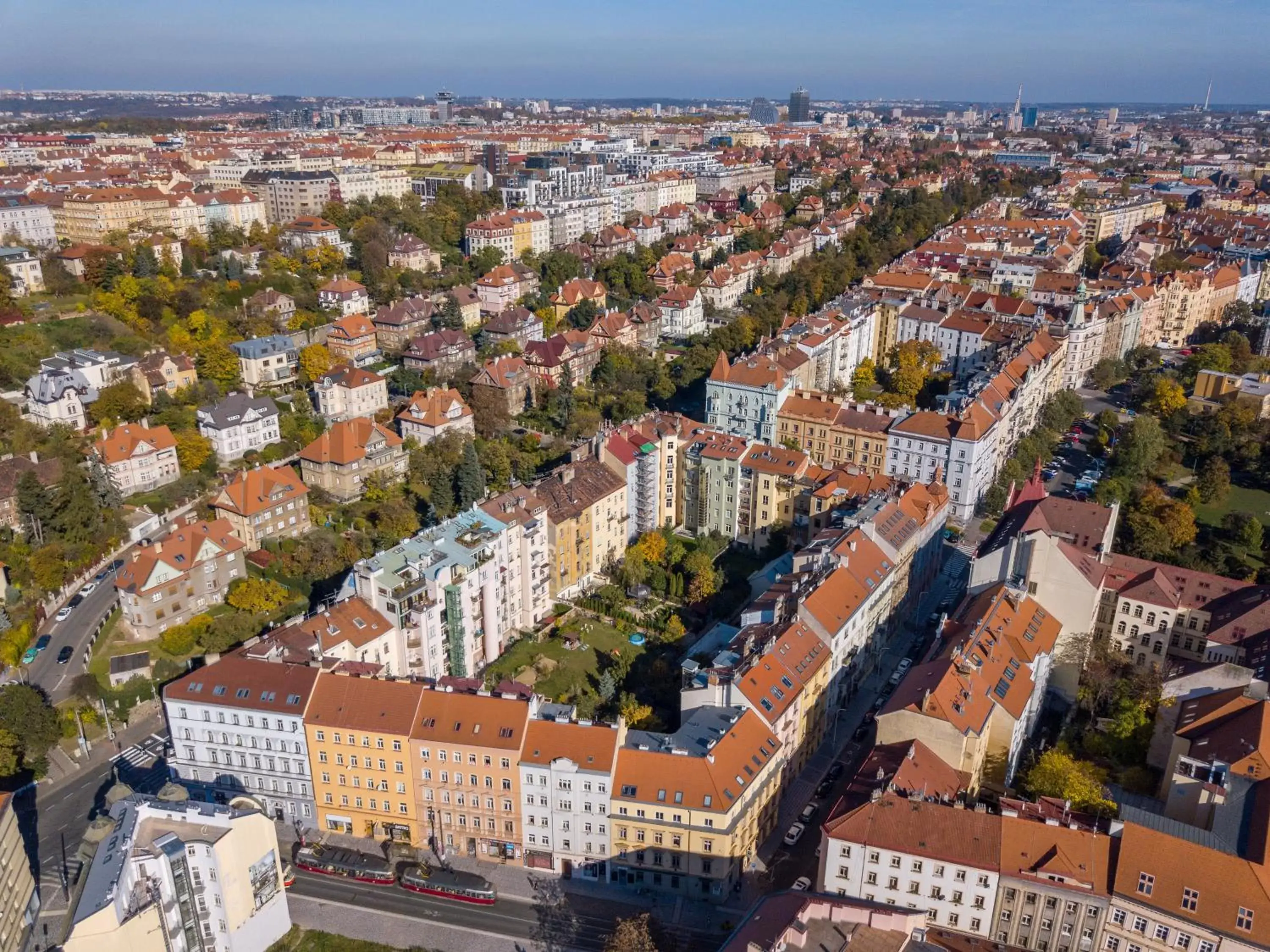 Bird's eye view, Bird's-eye View in Downtown Suites Kodanska