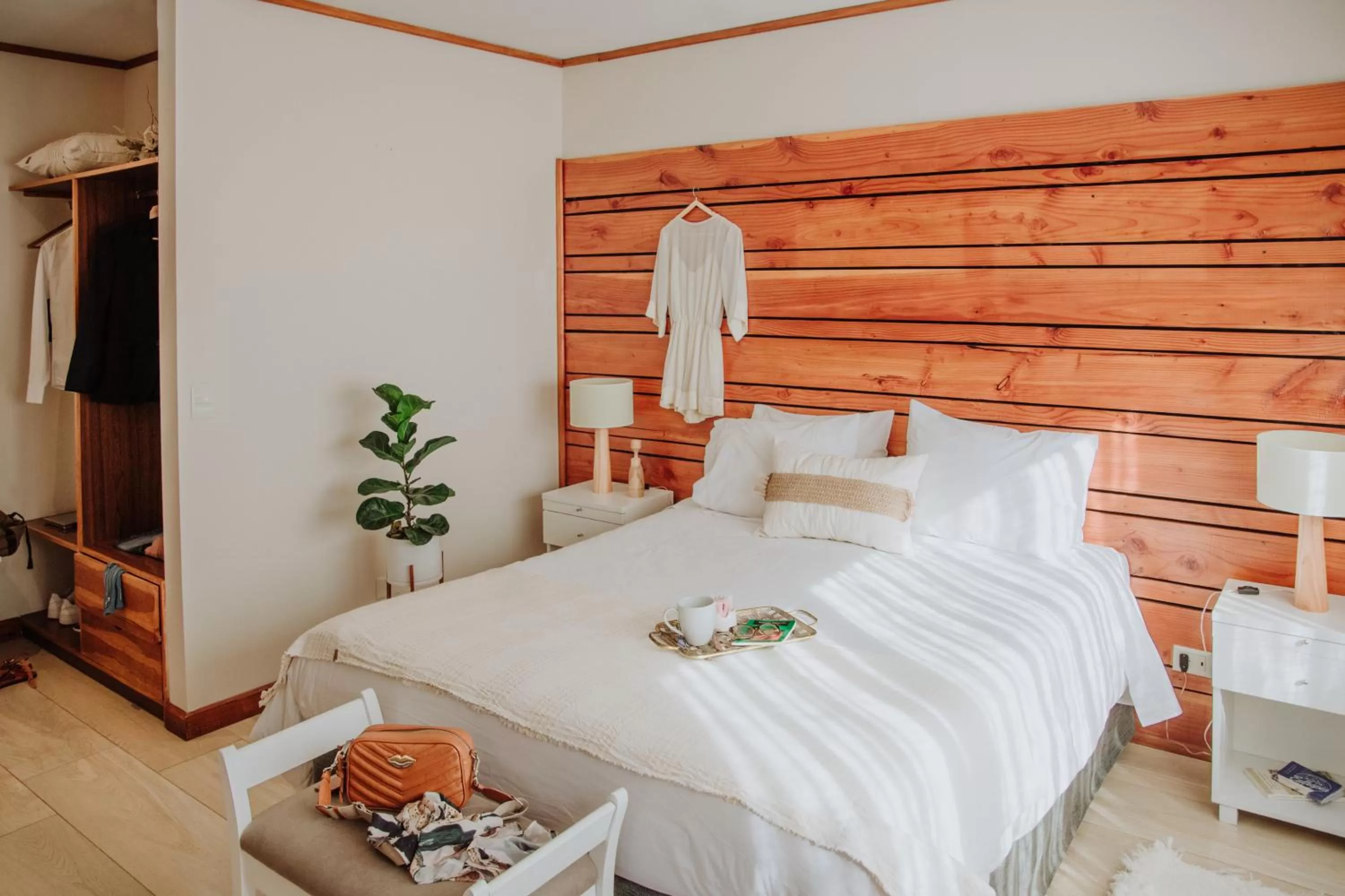 Bed in Hostería El Coirón