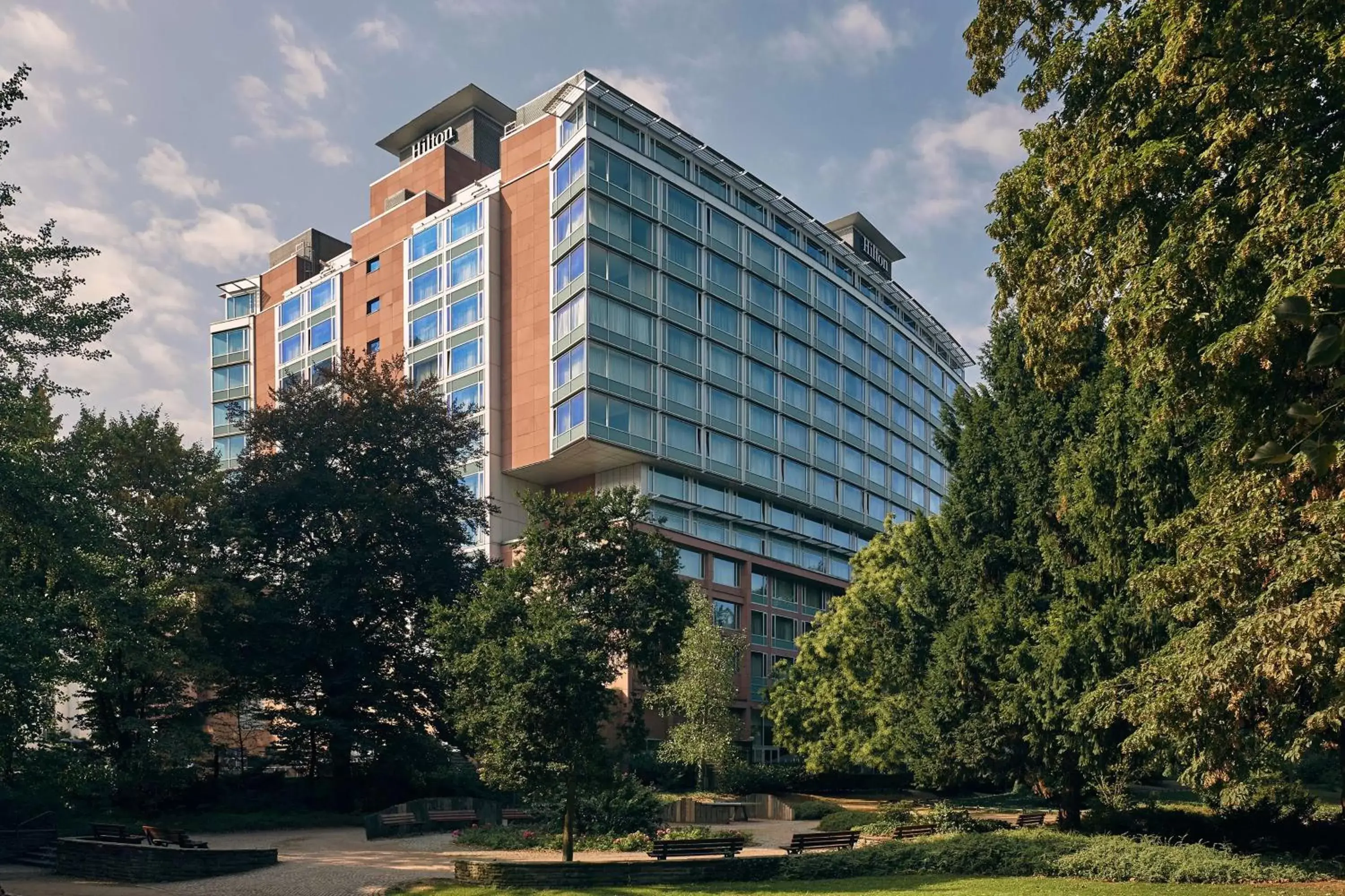 Property building in Hilton Frankfurt City Centre Property building in Hilton Frankfurt City Centre