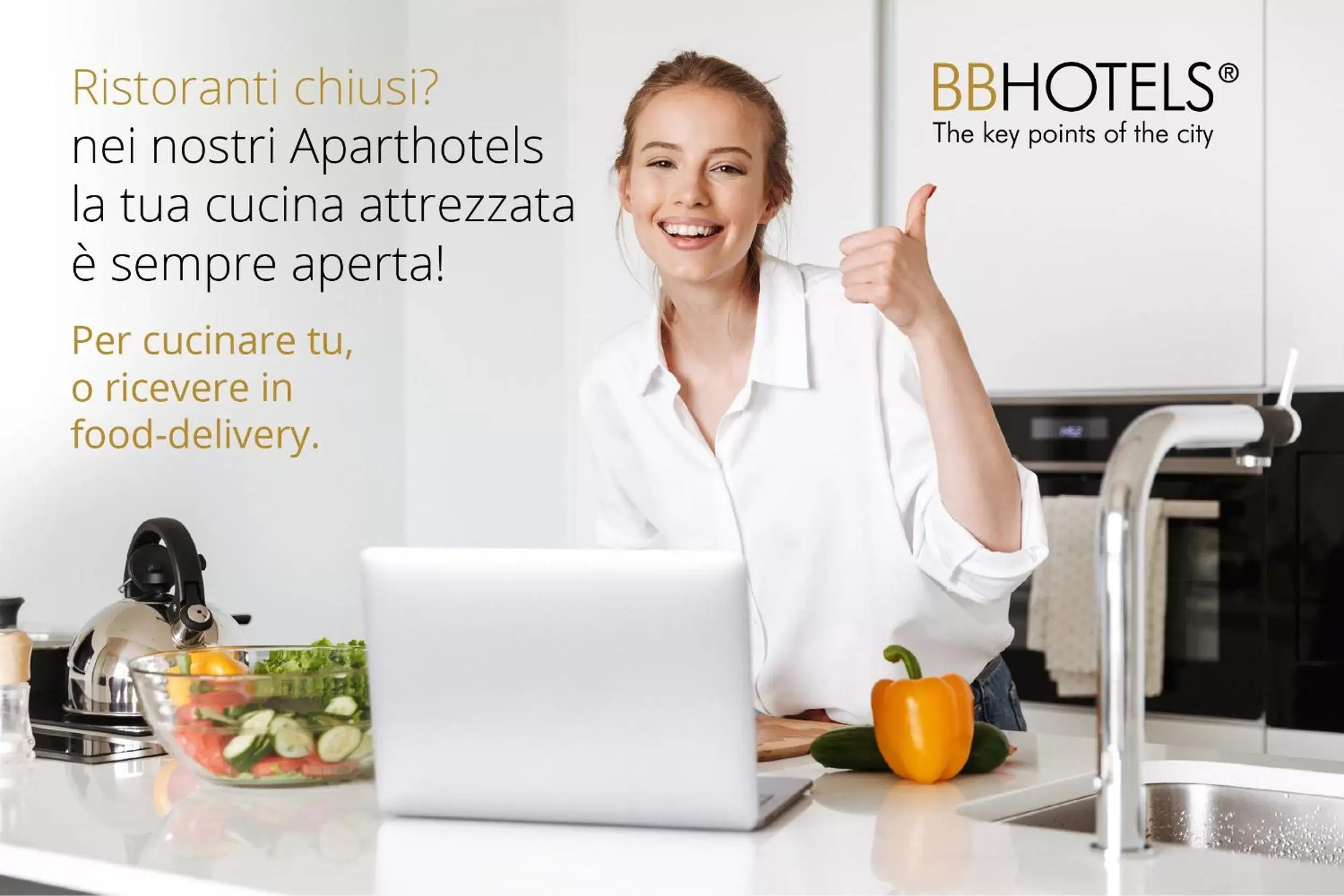 Kitchen or kitchenette in BB Hotels Aparthotel Arcimboldi