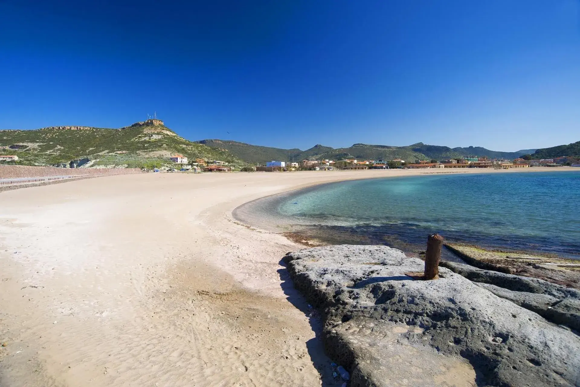 Beach in Sporting Hotel Stella Maris