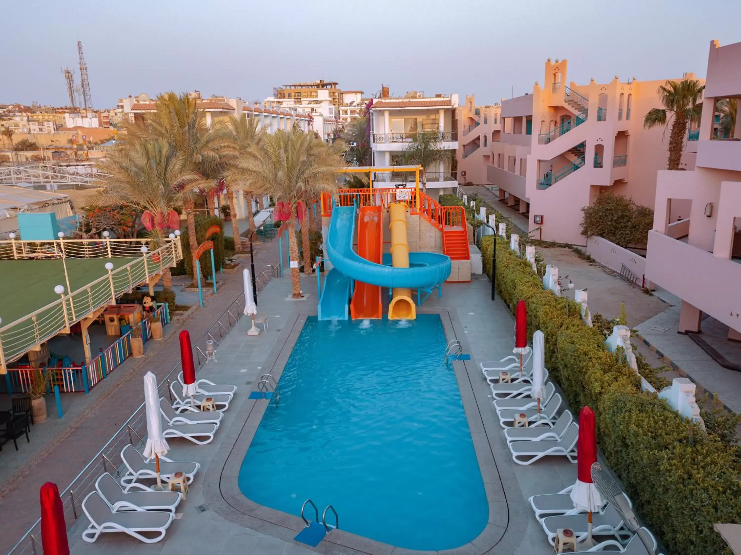 Aqua park, Pool View in MinaMark Beach Resort for Families and Couples Only