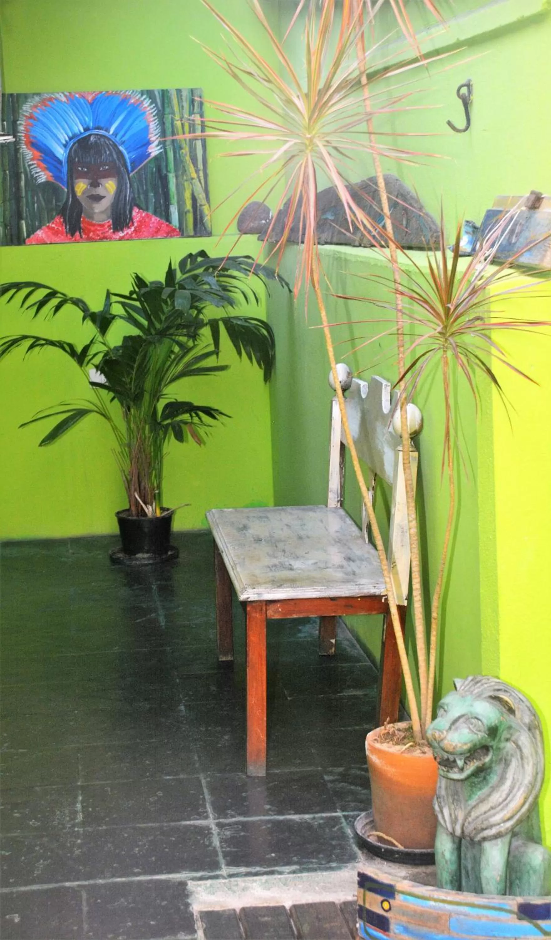 Inner courtyard view in Pousada Mare Blue