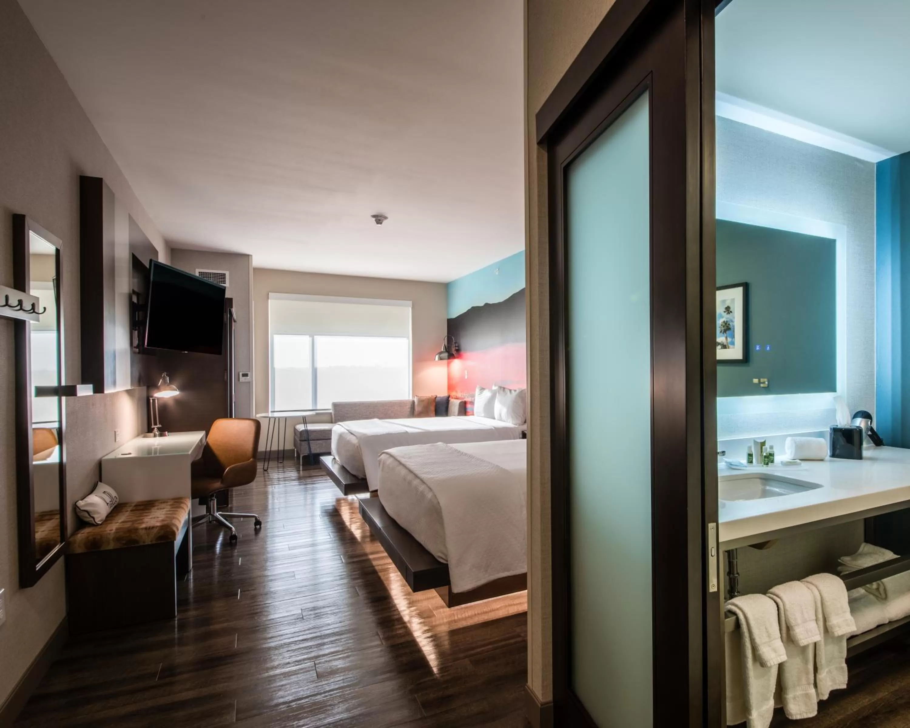 Shower, Bed in Cambria Hotel McAllen Convention Center